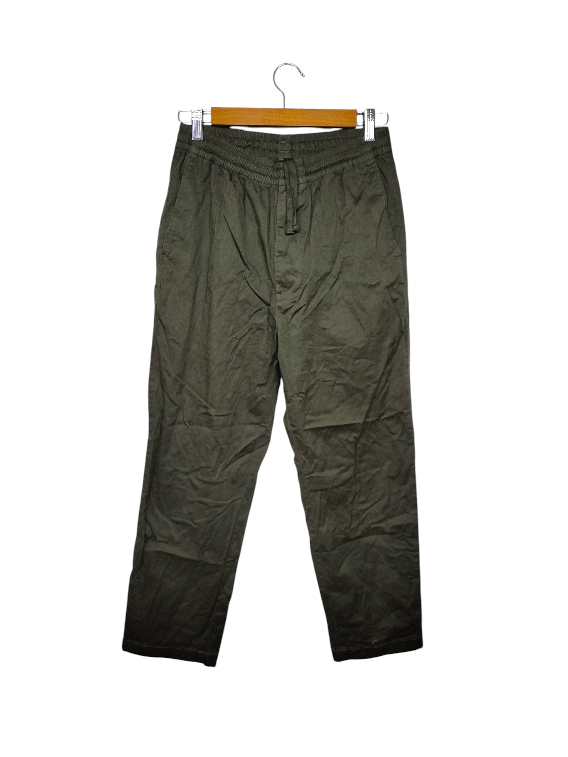 Uniqlo Uniqlo relaxed ankle pants green army Size US 30 / EU 46 - 1 Thumbnail