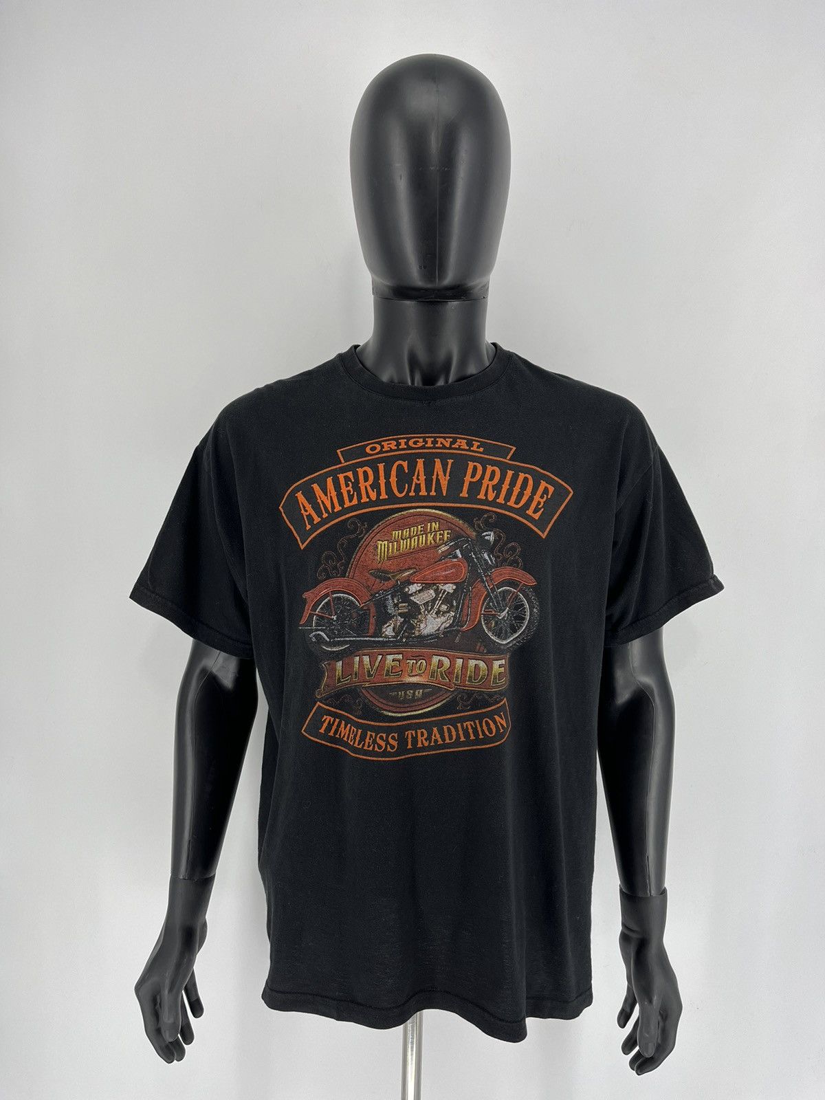 Harley Davidson American Pride Vintage Graphic Tee Black T-shirt Size XL Size US XL / EU 56 / 4 - 6 Thumbnail