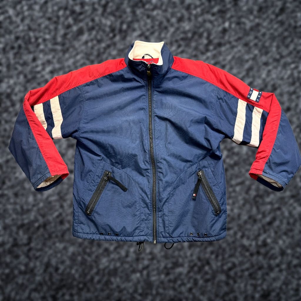 Tommy Hilfiger Vintage Tommy Hilfiger Jeans Jacket mens XL Blue Sailing 3-in-1 Jacket Size US 36 / EU 52 - 1 Thumbnail