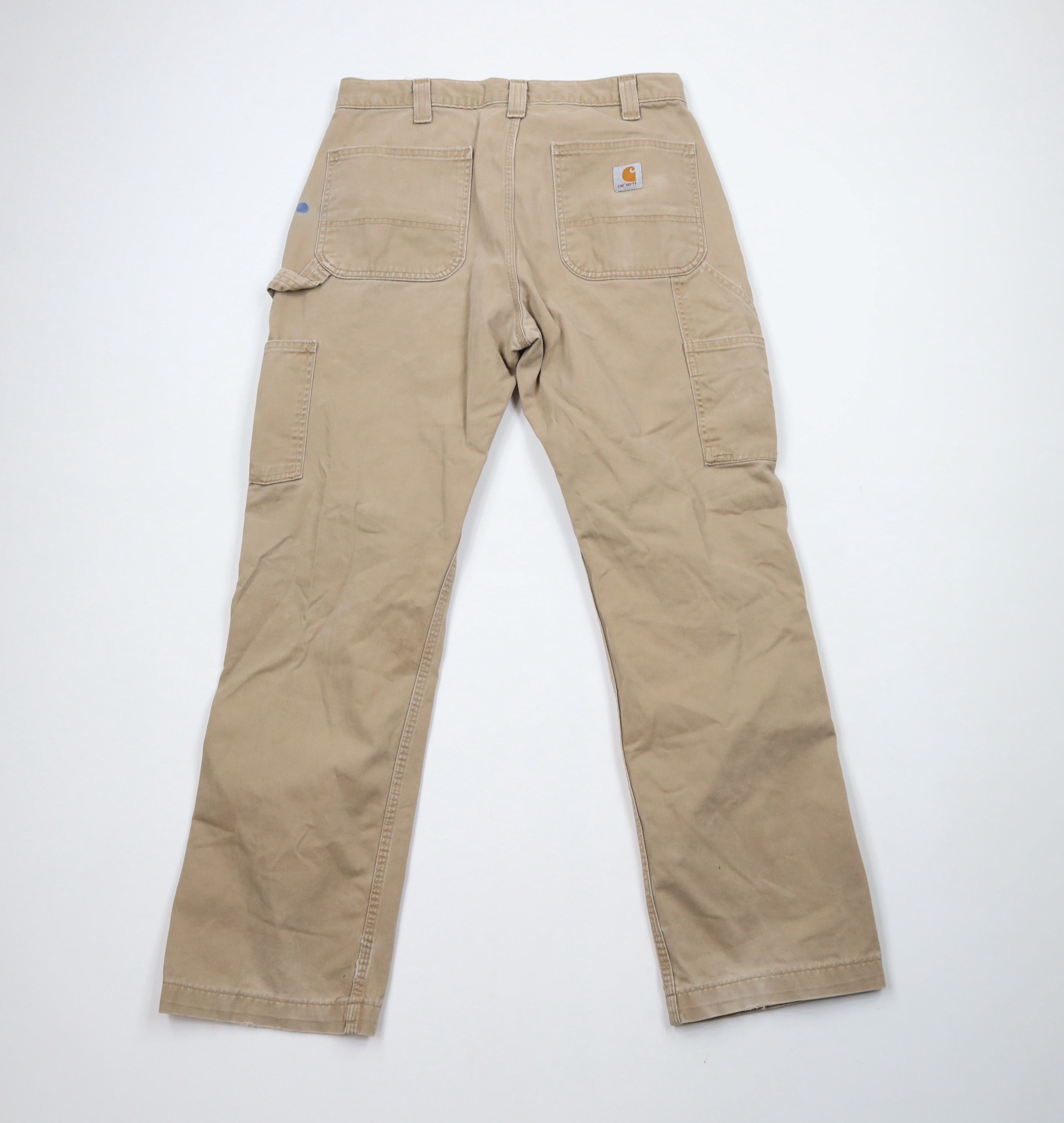 Carhartt × Vintage Vintage Y2K Carhartt Relaxed Fit Dungaree Pants Dark Khaki Size US 32 / EU 48 - 12 Thumbnail