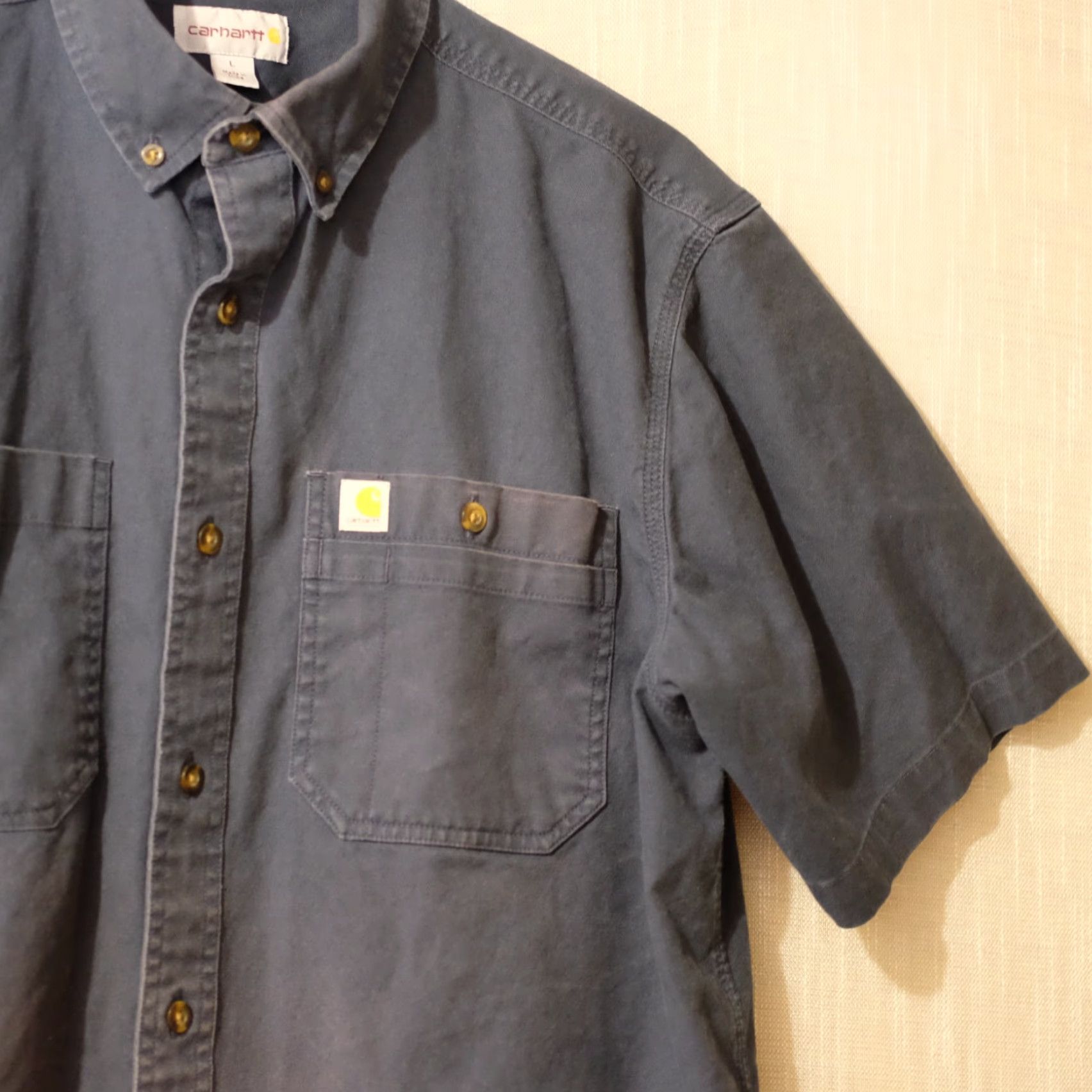 Carhartt Carhartt Shirt Blue Relaxed Fit Button-Down Men's L Size US L / EU 52-54 / 3 - 3 Thumbnail