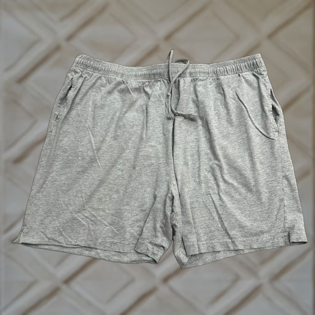 Haband Haband Shorts Mens XXL Gray Cotton Drawstring Elastic Waist Pocket Casual Size US 39 - 1 Thumbnail