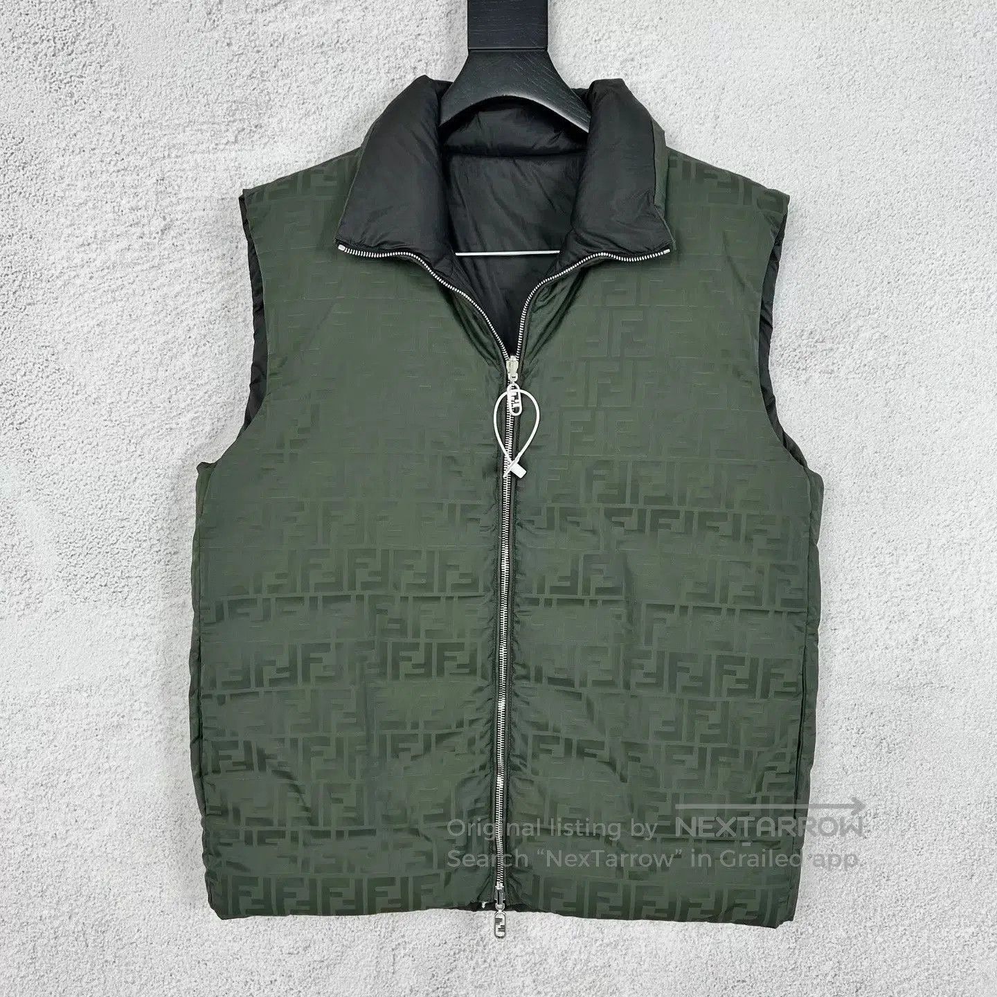 Fendi Multi Pattern Zip-Front Puffer Vest - Size S. Size US S / EU 44-46 / 1 - 1 Thumbnail