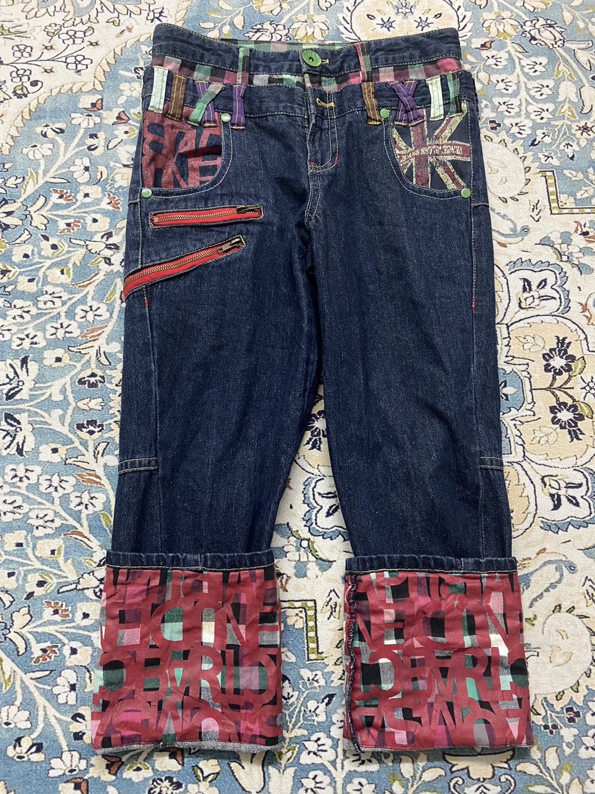 Vintage 🔥 Double Waist Jeans X Cornflake Size US 32 / EU 48 - 10 Thumbnail