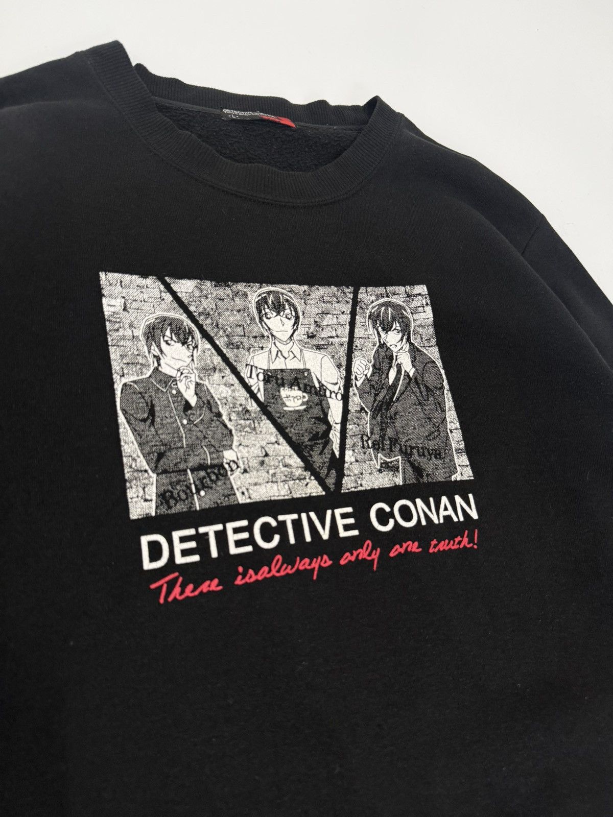 Anime 🔥 Y2K Japan Ditective Conan Aoyama Gosho Sweatshirt - L Size US M / EU 48-50 / 2 - 4 Thumbnail