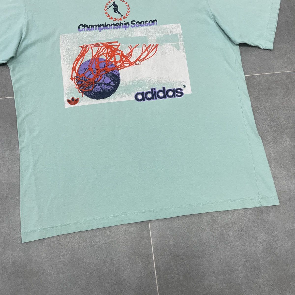 Adidas × Vintage Vintage Adidas Championship Season Basketball T-Shirt Size L Size US L / EU 52-54 / 3 - 4 Thumbnail