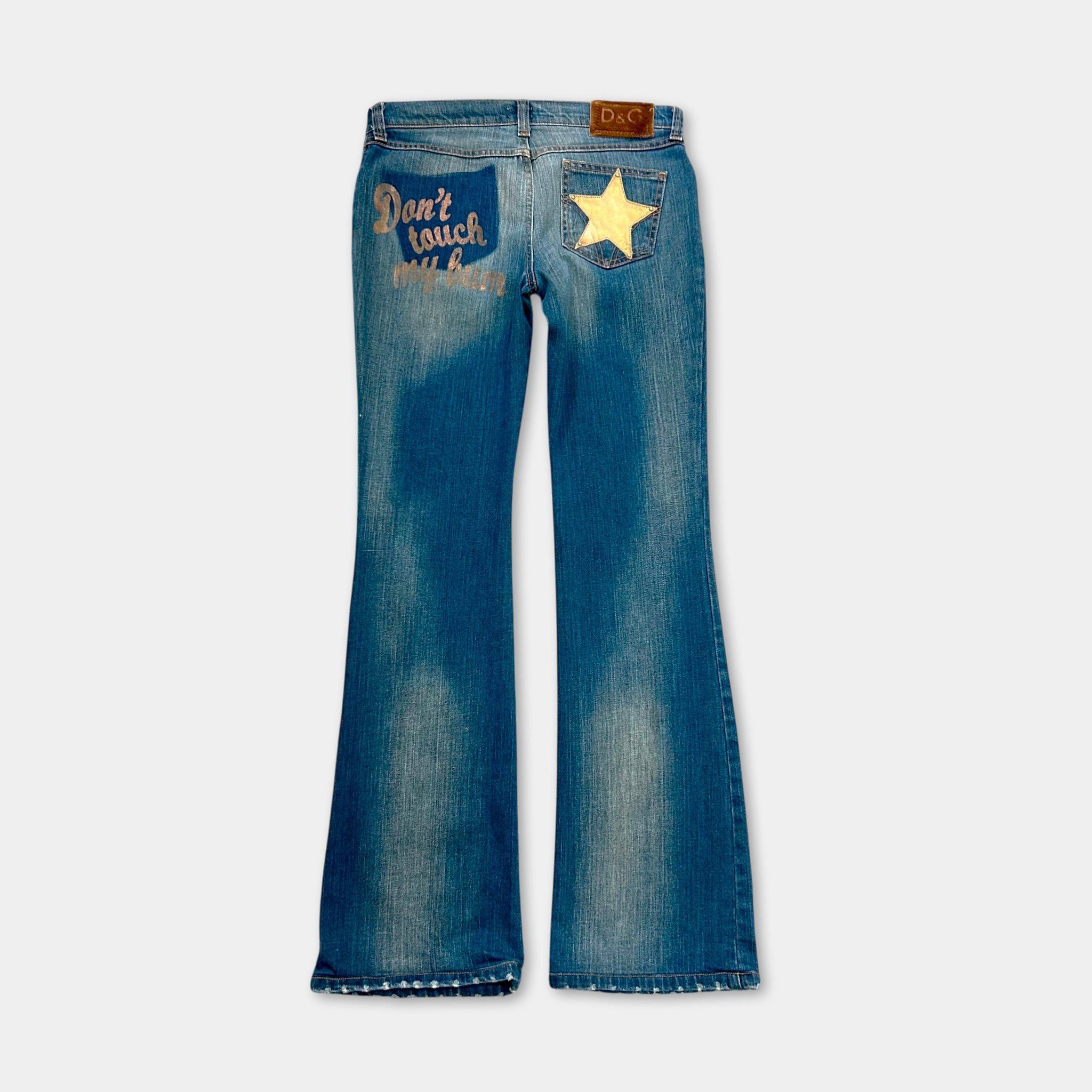 Dolce & Gabbana Dolce & Gabbana Flared Blue Denim Jeans Size 28" / US 6 / IT 42 - 1 Thumbnail