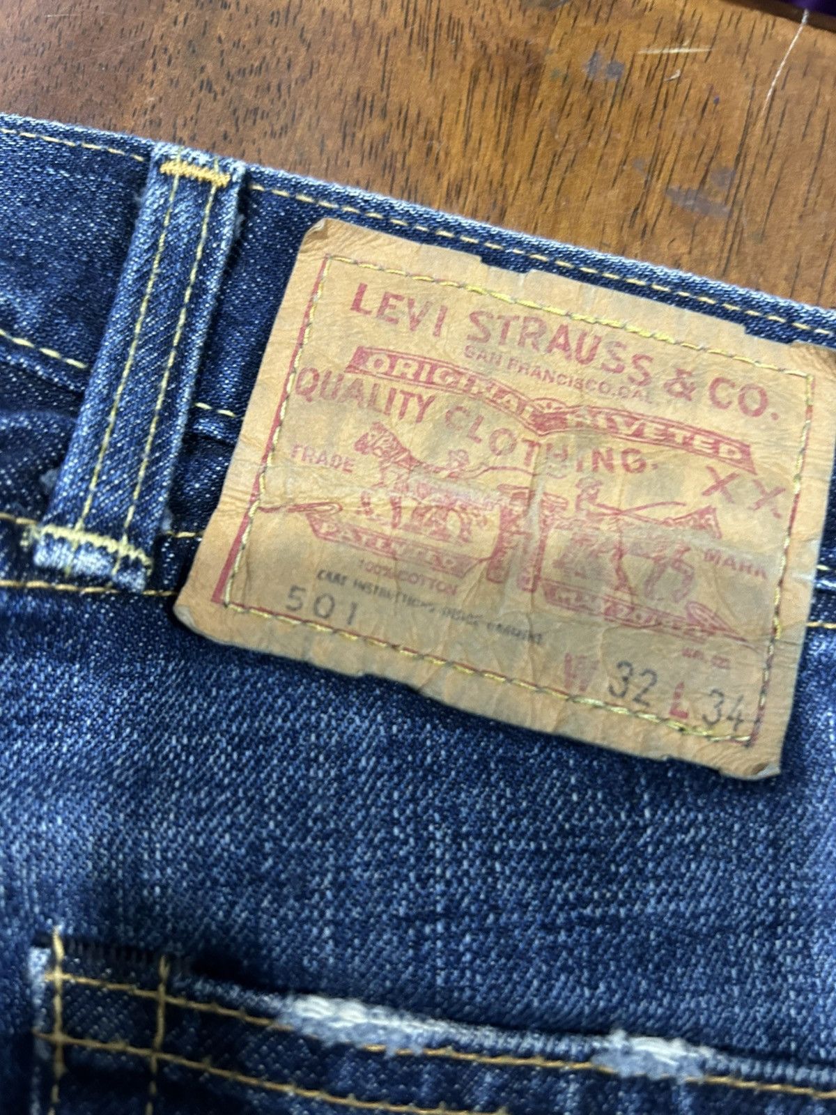 Levi's × Vintage Levis 501 Redline Jeans Size US 32 / EU 48 - 8 Thumbnail