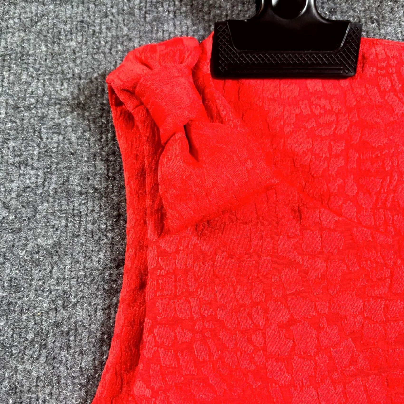 Skin Shelby & Palmer Dress Womens 16 Red Snake Skin Split Neck Back Zip NWT Size XXL / US 16-18 / IT 52-54 - 3 Thumbnail