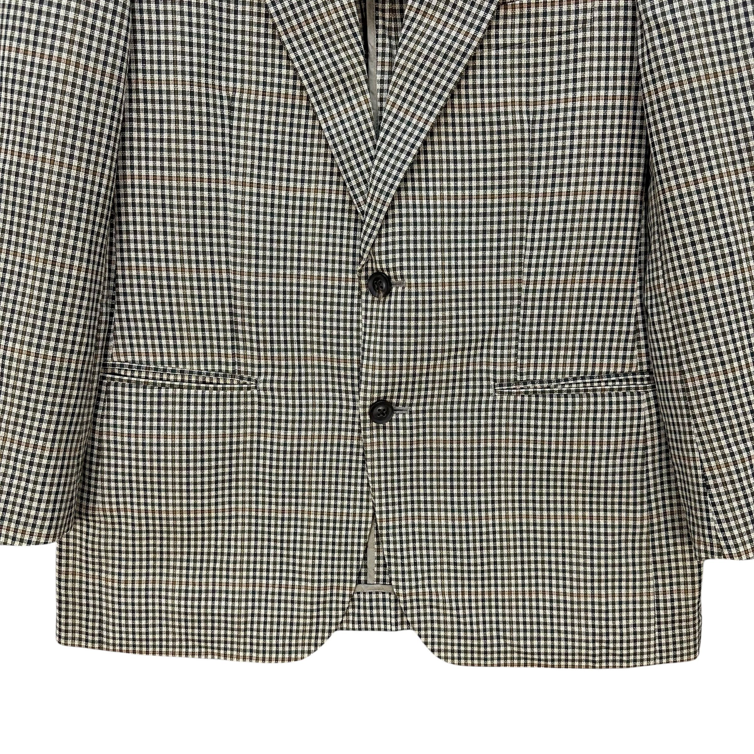 Burberry BURBERRY Small Check Wool Tailored Jacket Blazer #A73-1762 Size 40R - 3 Thumbnail