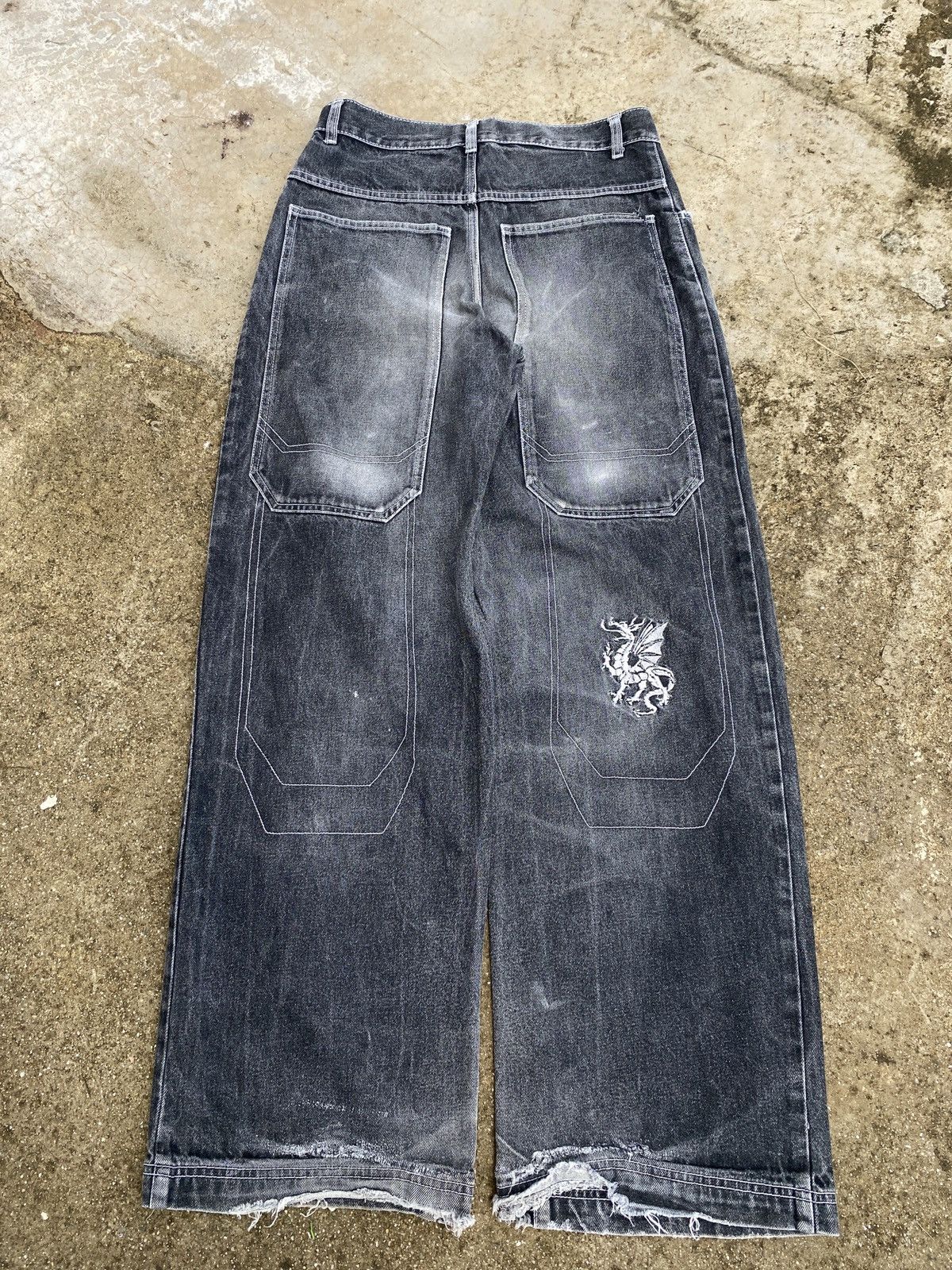 JNCO Y2K dragon Denim Size US 29 - 1 Thumbnail