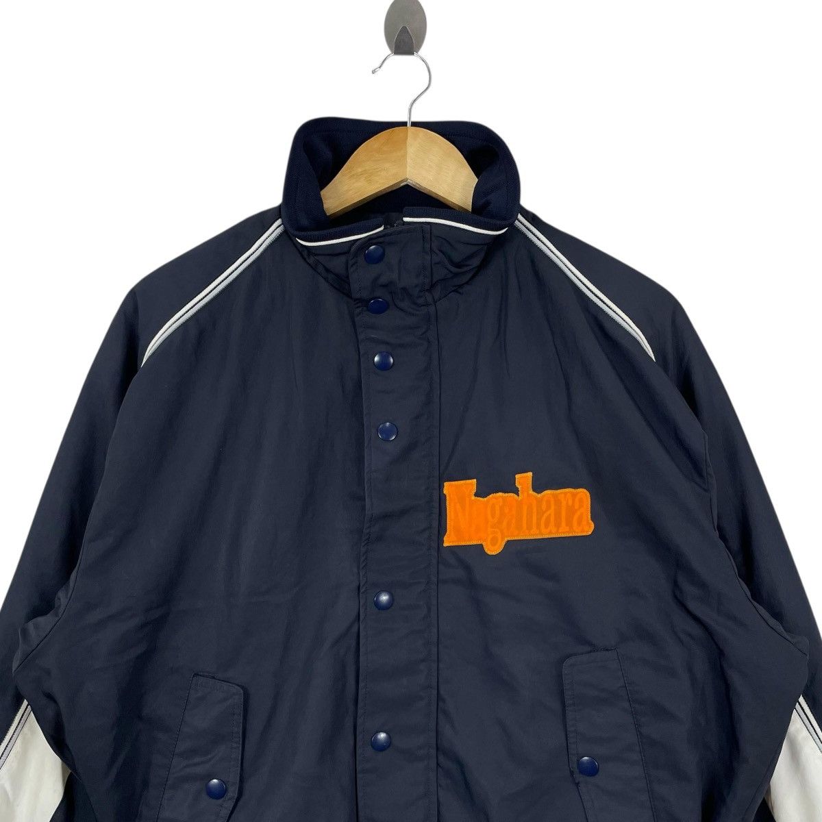 MLB × Mizuno Vintage Nagahara Baseball Mizuno Bomber Jacket Size US L / EU 52-54 / 3 - 3 Thumbnail