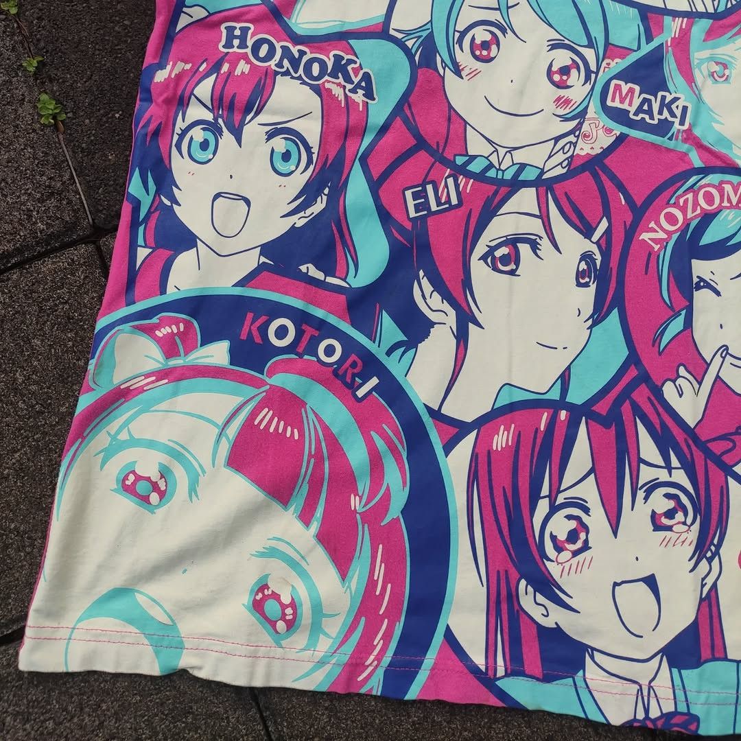 Anime Vintage Love Live! Muse Tee Size US M / EU 48-50 / 2 - 2 Thumbnail