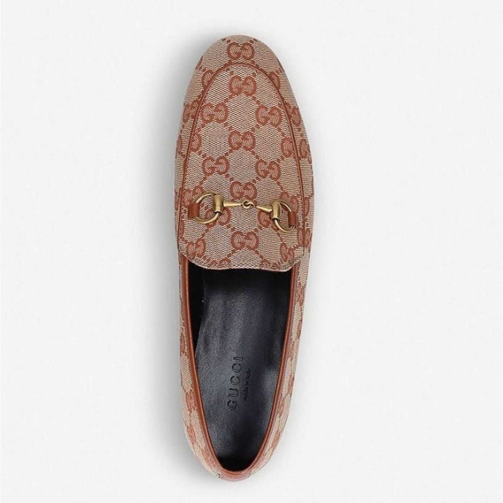 Gucci Jordaan horsebit gg logo supreme loafers 36.5 Size US 6.5 / IT 36.5 - 4 Thumbnail
