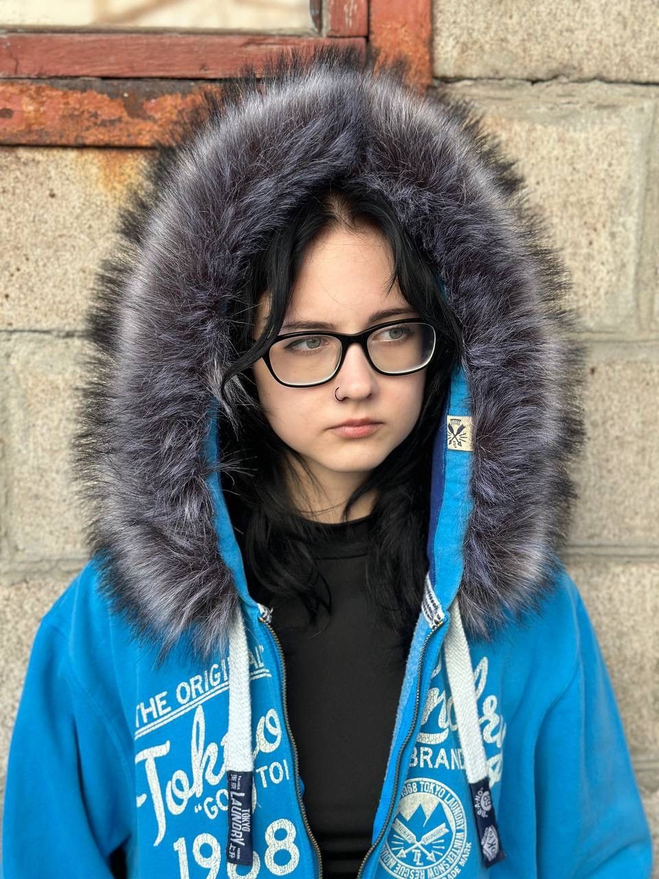 Japanese Brand VTG Mans Custom Tokyo Landry Zip Hoodie Faux Fur Hood Y2K Size US L / EU 52-54 / 3 - 4 Thumbnail