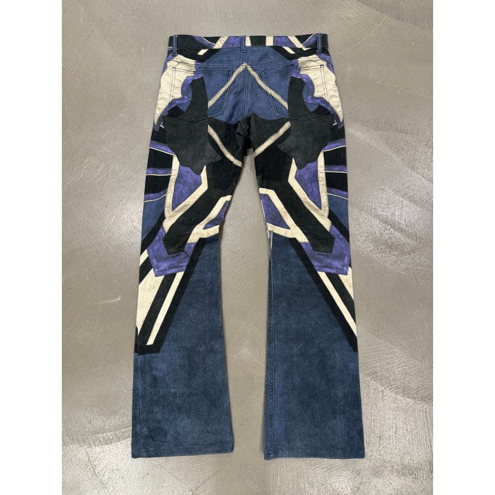 Roberto Cavalli 2000s Roberto Cavalli mainline geometrical jeans Size 24" / US 00 / IT 34 - 2 Thumbnail
