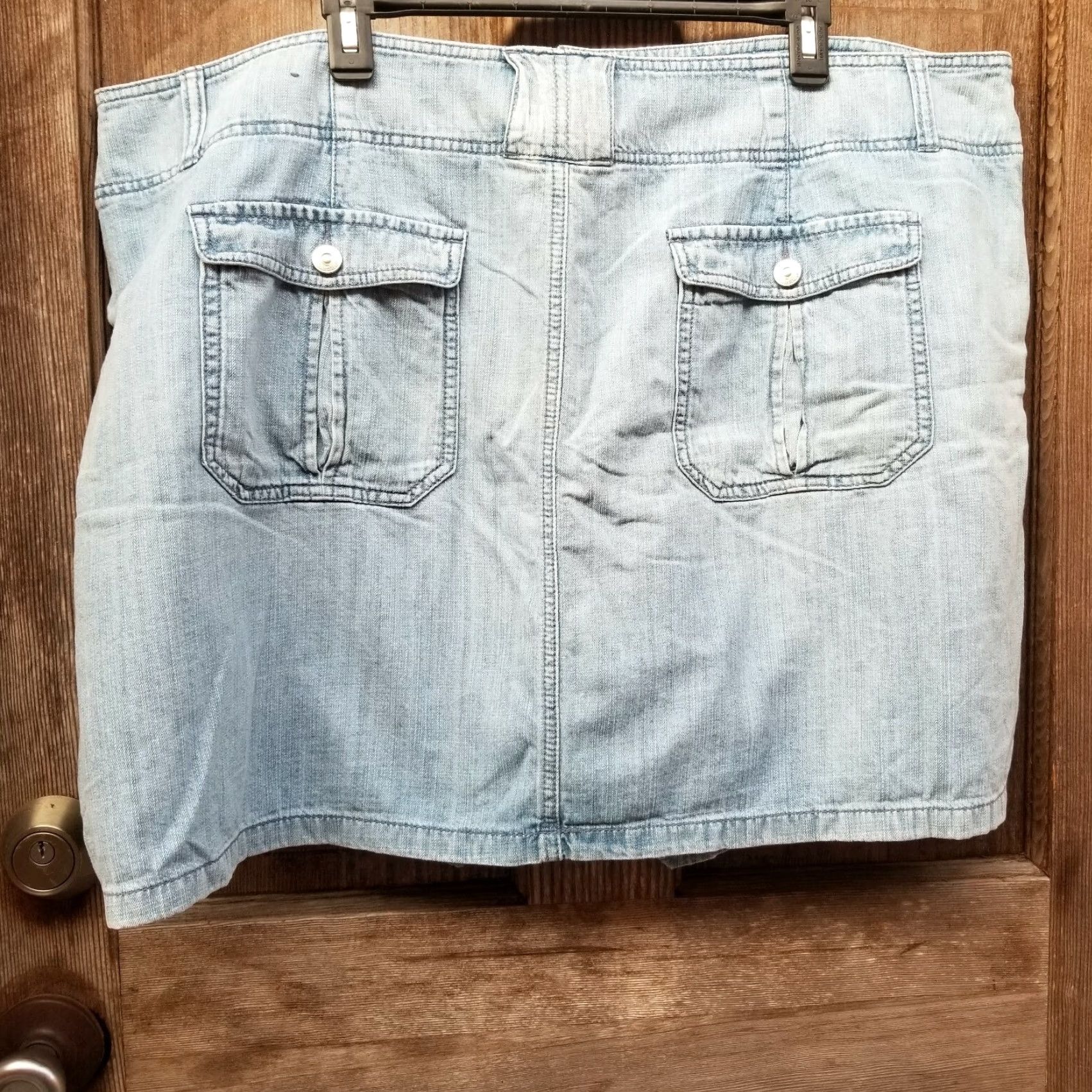 Denime Venezia Denim Stretch Skort Size 24 Women's Regular Blue Cotton Blend Jeans Fabric Denim Stretch Skort RN118641 Womens Size 24 Size 42" / US 20 - 5 Thumbnail
