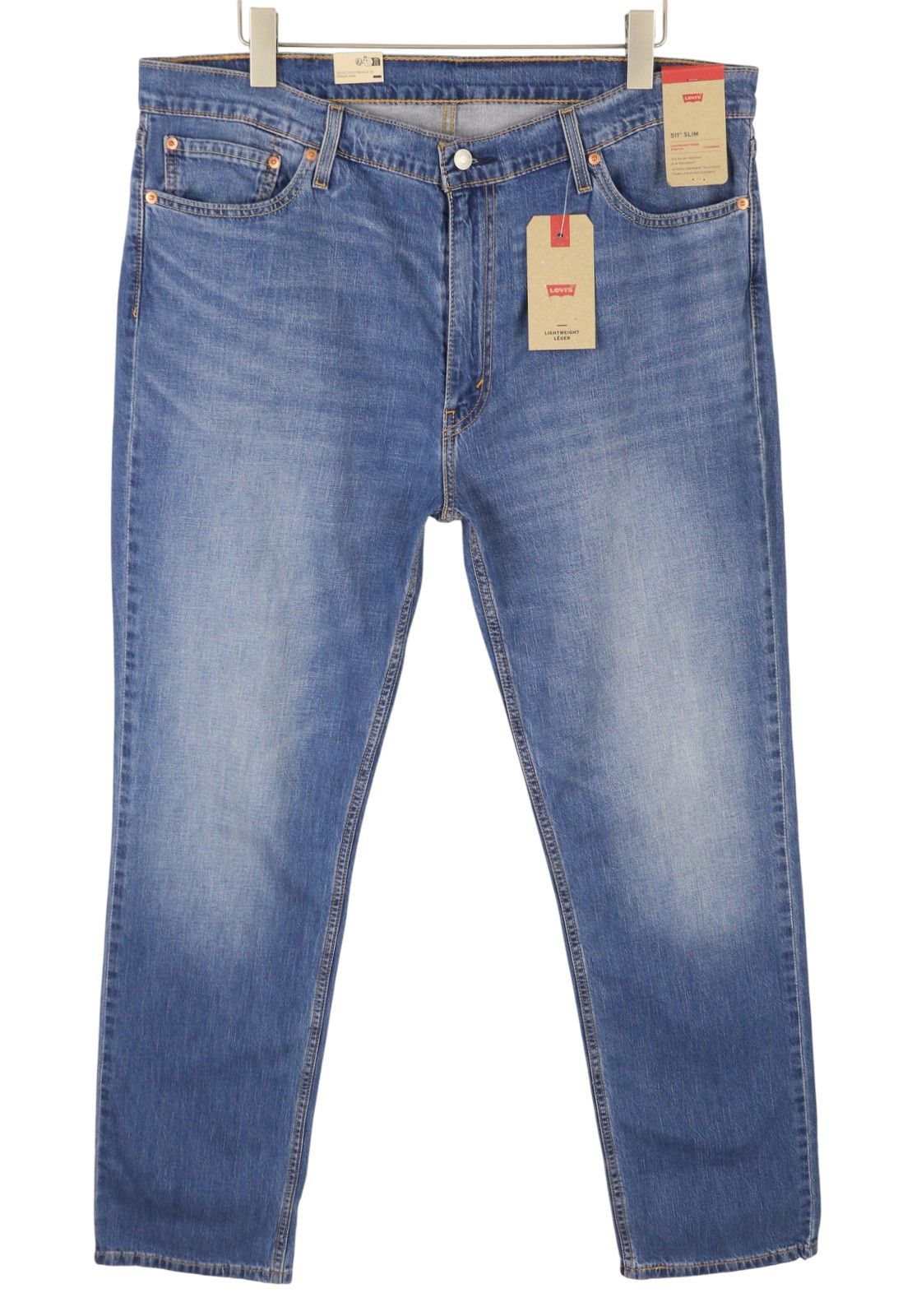 Levi's 511 W40/L32 Blue Faded Lightweight Stretch Jeans 87073 Size US 40 / EU 56 - 1 Thumbnail