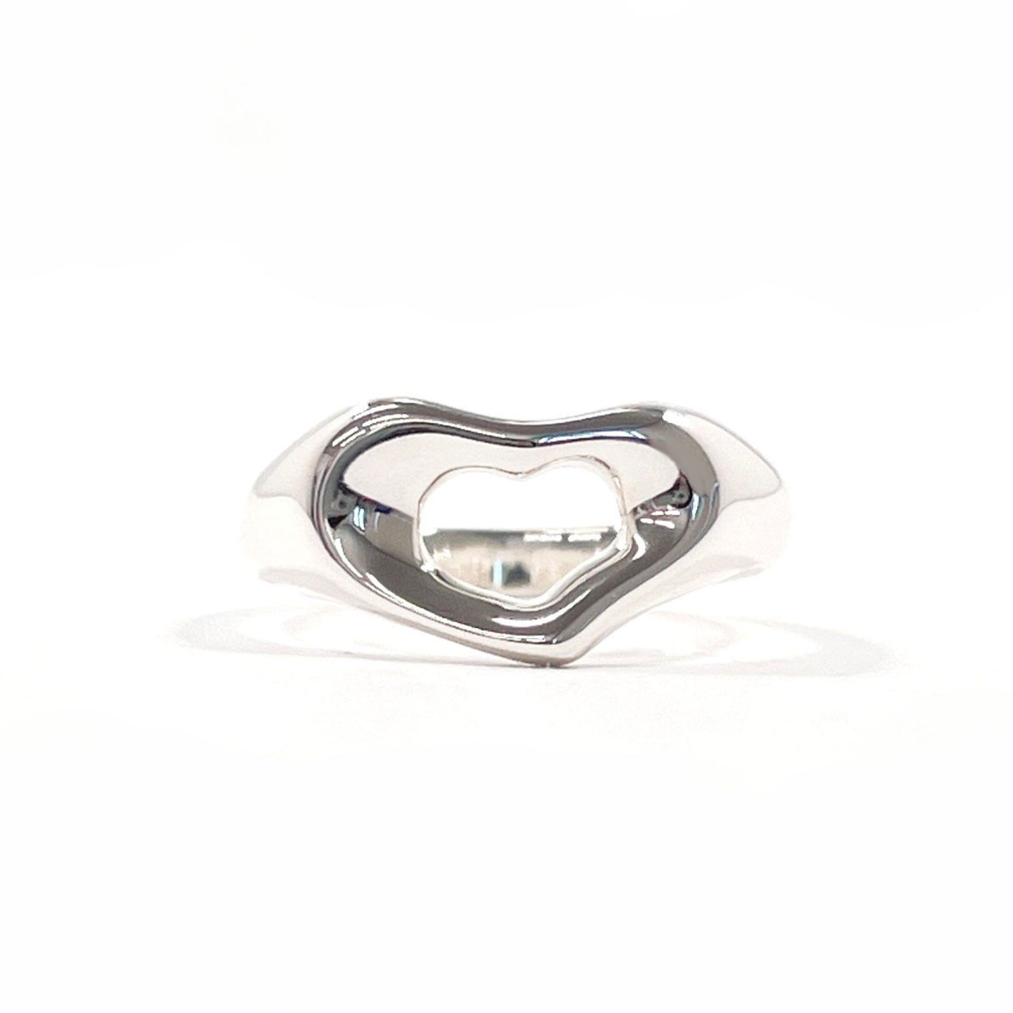 Tiffany & Co. TIFFANY&Co. Tiffany Open Heart Elsa Peretti Ring, Sterling Silver 925, Size 11, Silver, Women's Size ONE SIZE - 1 Thumbnail