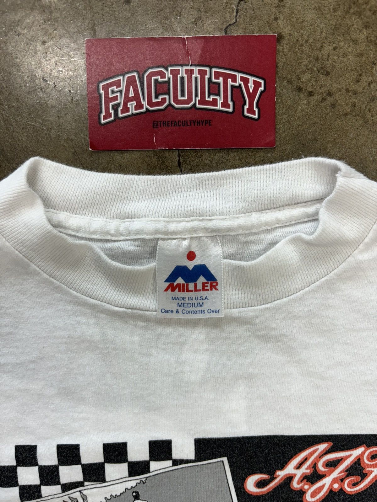 NASCAR × Vintage Vintage Copenhagen Racing AJ Foyt Single Stitch Tee Medium Size US M / EU 48-50 / 2 - 3 Thumbnail