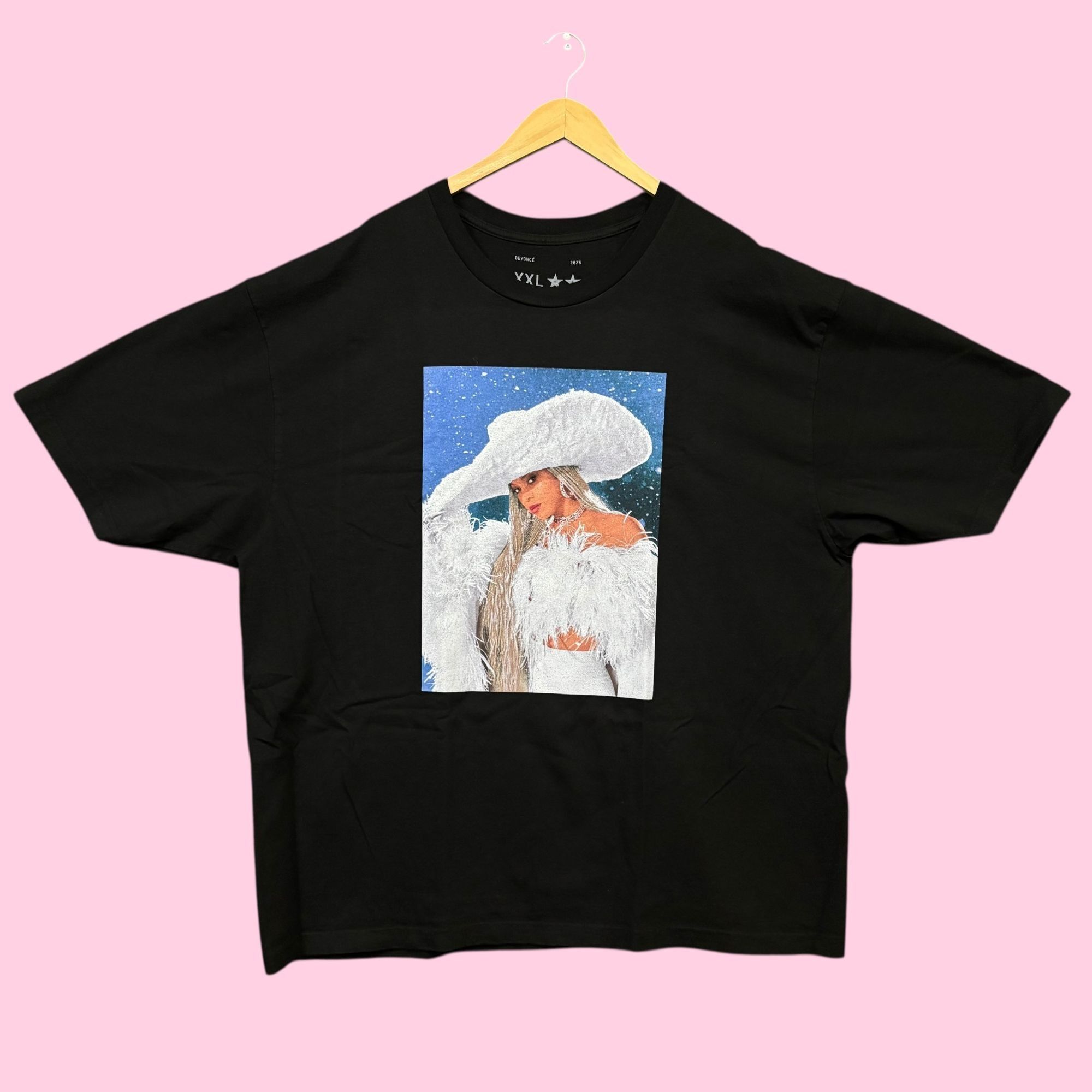 Beyonce Beyonce Cowboy Carter Ho Ho Ho Down Icy Black Tee XXL Size US XXL / EU 58 / 5 - 1 Thumbnail