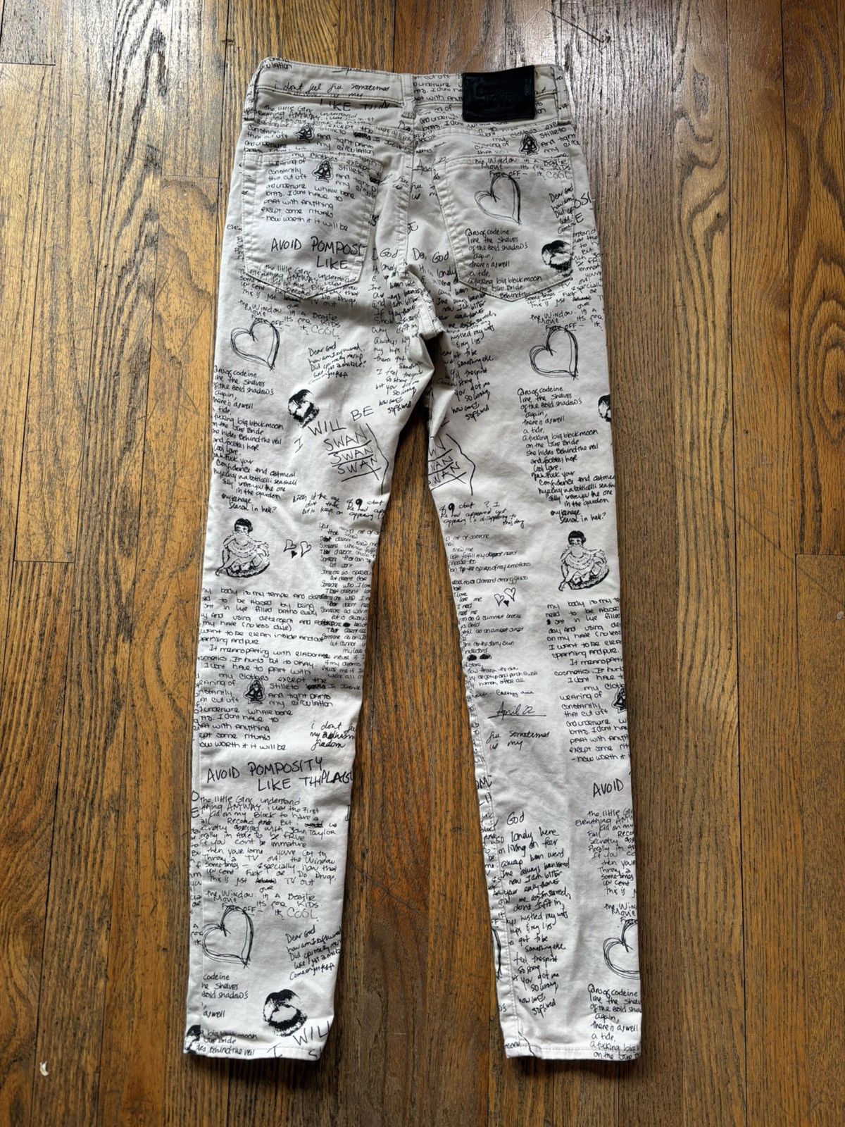 Hysteric Glamour Hysteric Glamour Courtney Love Poem Print Jeans Size 25" / US 0 / IT 36 - 6 Thumbnail