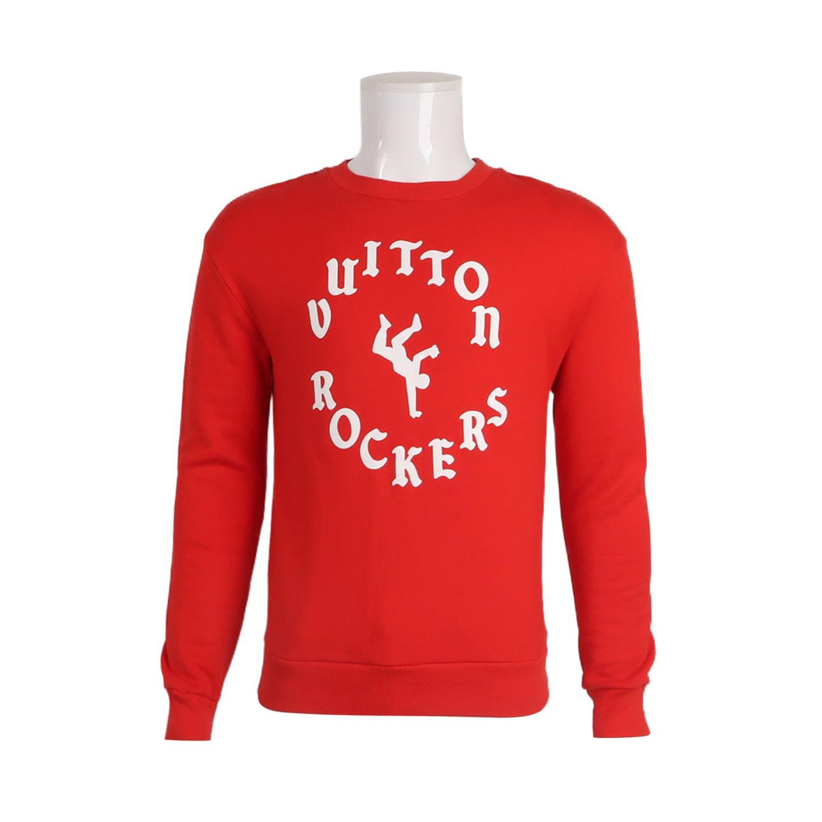 Louis Vuitton Louis Vuitton XS Red Logo Crewneck Cotton Sweatshirt Size US XS / EU 42 / 0 - 1 Thumbnail