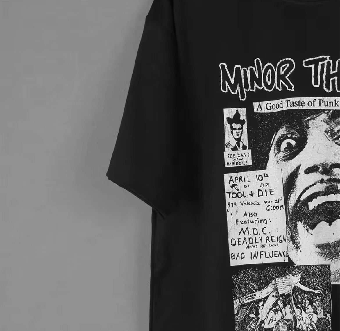 Vintage Hardcore Band "Minor Threat" Graphics Printed Casual T Shirt Size US L / EU 52-54 / 3 - 2 Thumbnail