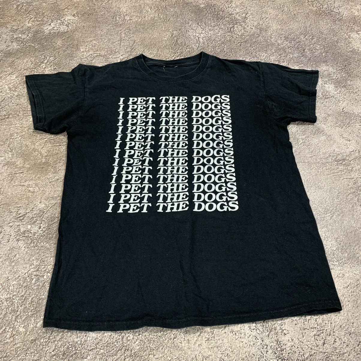 Vintage Vintage Y2K Graphic Tee I Pet The Dogs Slogan Streetwear S Size US S / EU 44-46 / 1 - 3 Thumbnail