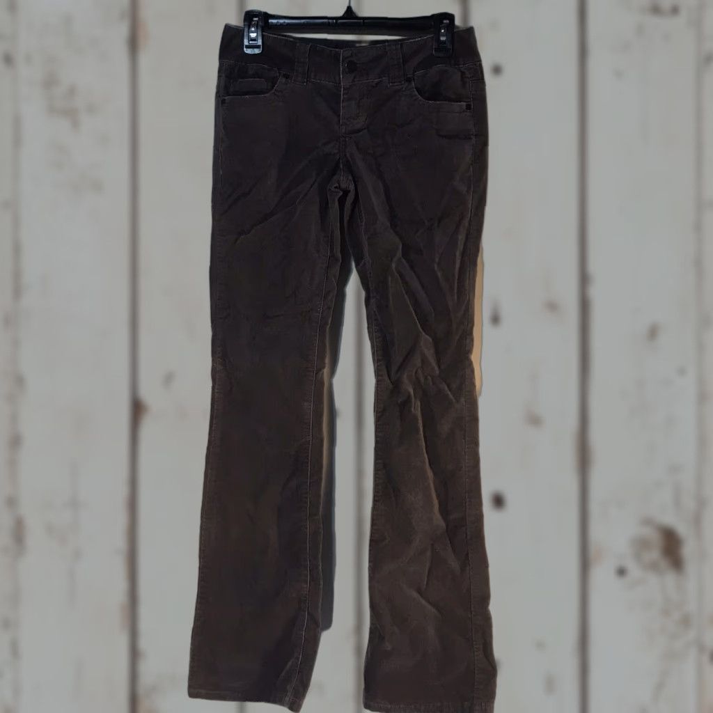 Vintage VINTAGE American Rag Cie Jeans Bootcut Pants Juniors Size 3 Brown Cotton Spandex Women Size 26" / US 2 / IT 38 - 1 Thumbnail