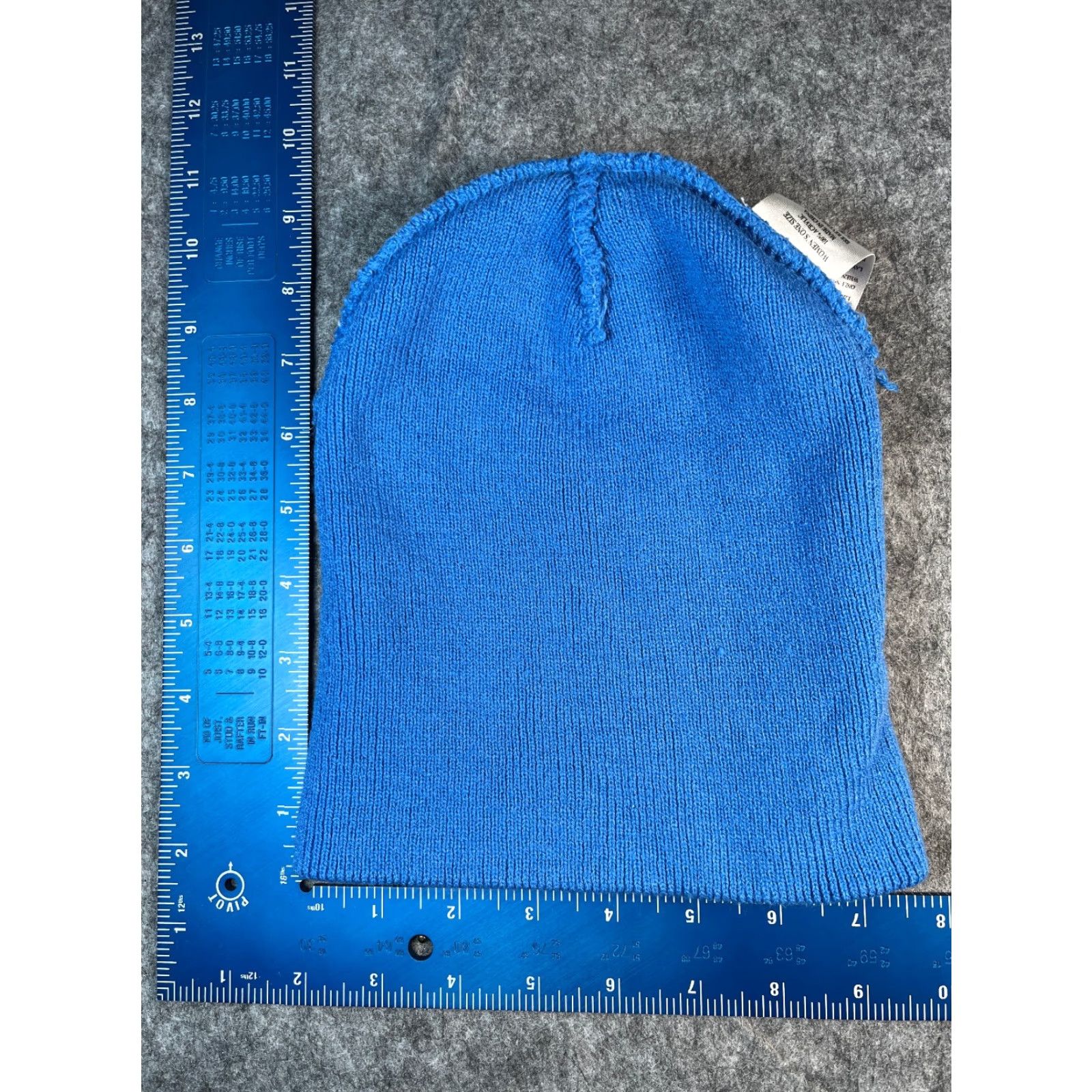 Vintage Paris Accessories Beanie Women One Size Blue White Stripe Knit Acrylic Hat Zipper? Size ONE SIZE - 5 Thumbnail