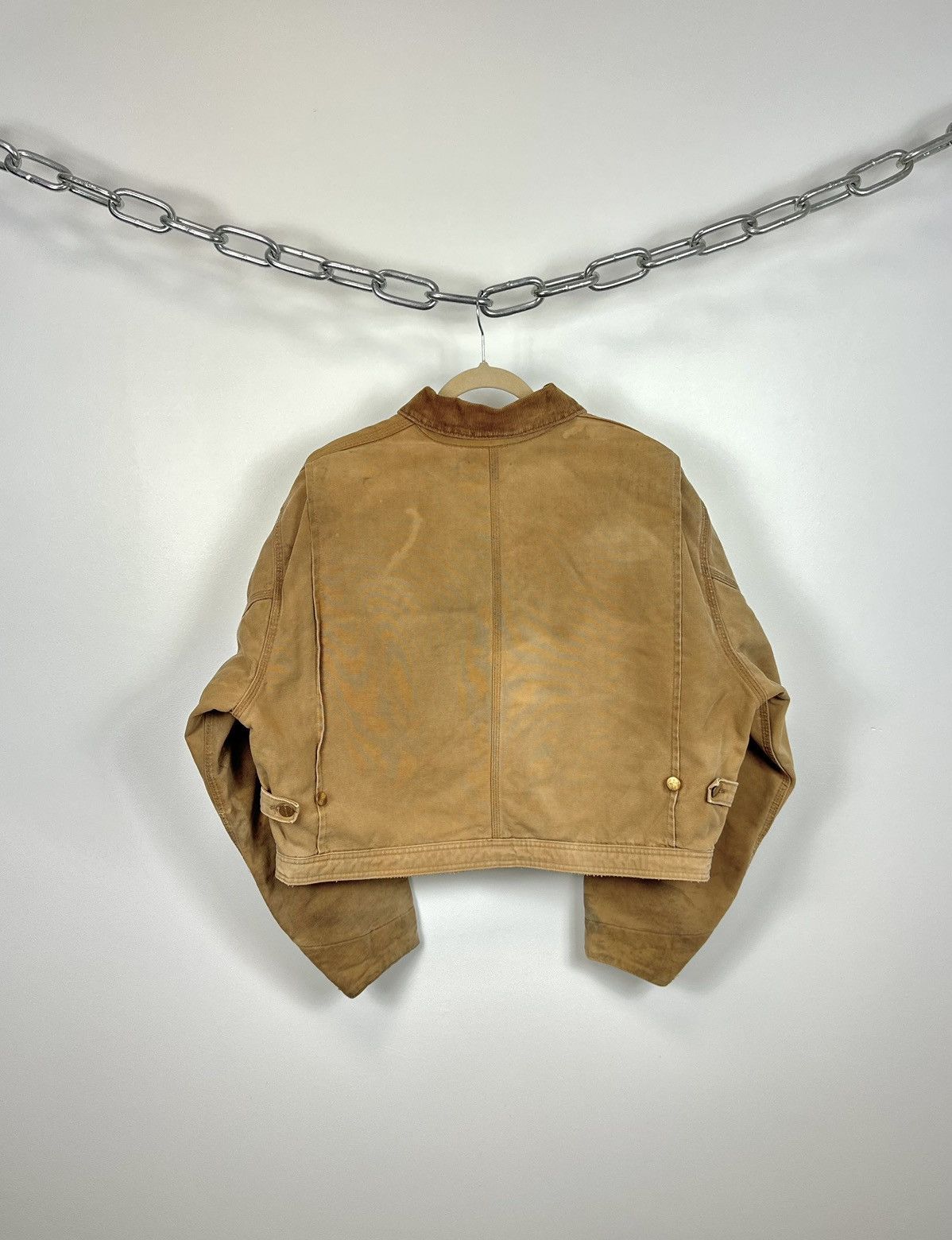 Carhartt Vintage 80s Carhartt USA Cropped Boxy Distressed Rare Jacket Size US M / EU 48-50 / 2 - 2 Thumbnail