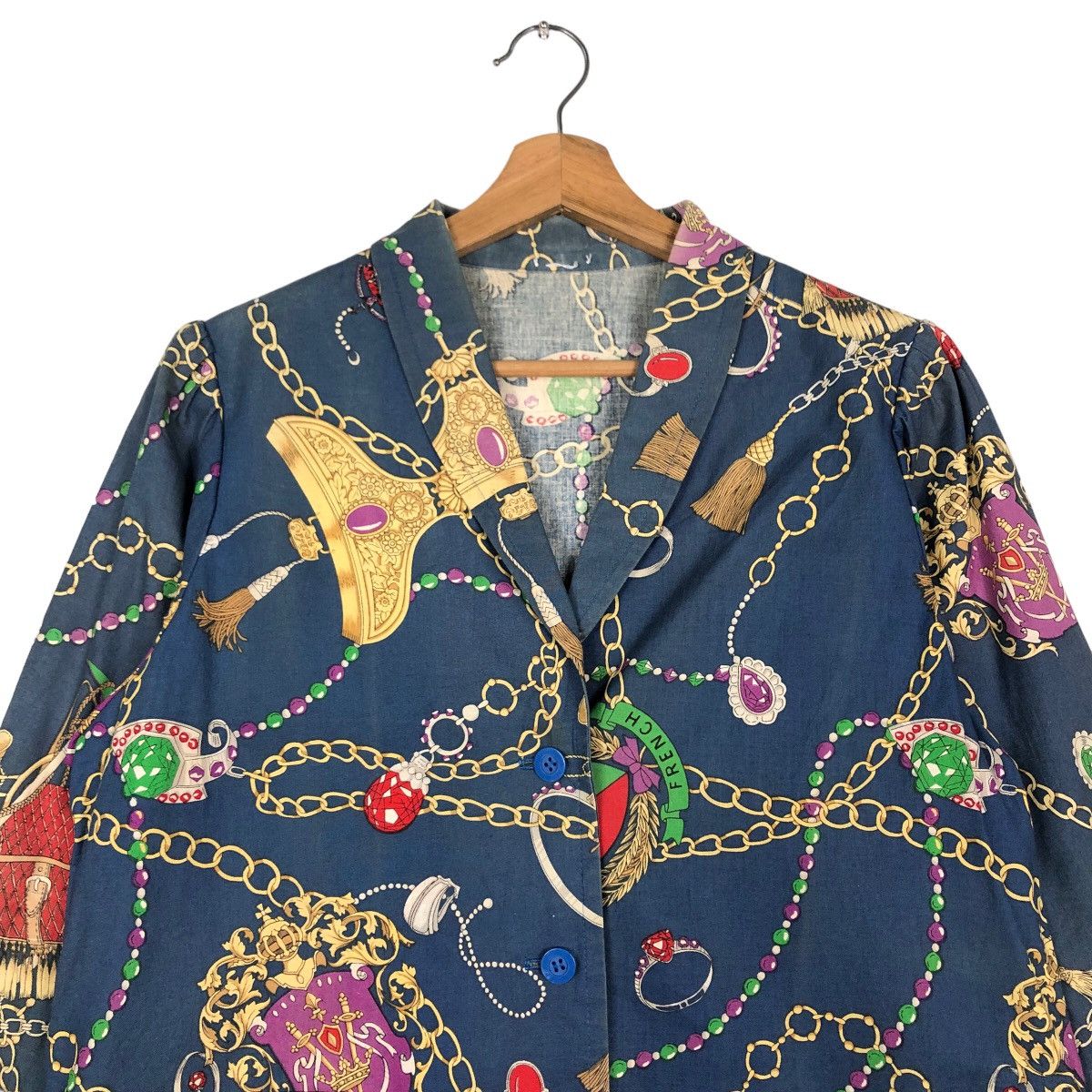 Japanese Brand 🔥Rare Design Work Jacket Double Collar Full Print Design Size US M / EU 48-50 / 2 - 3 Thumbnail