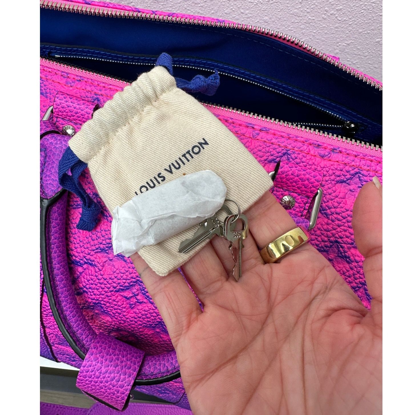 Louis Vuitton NWOT Keepall Bandouliere 50 Taurillon Illusion Virgil Abloh Size ONE SIZE - 14 Thumbnail