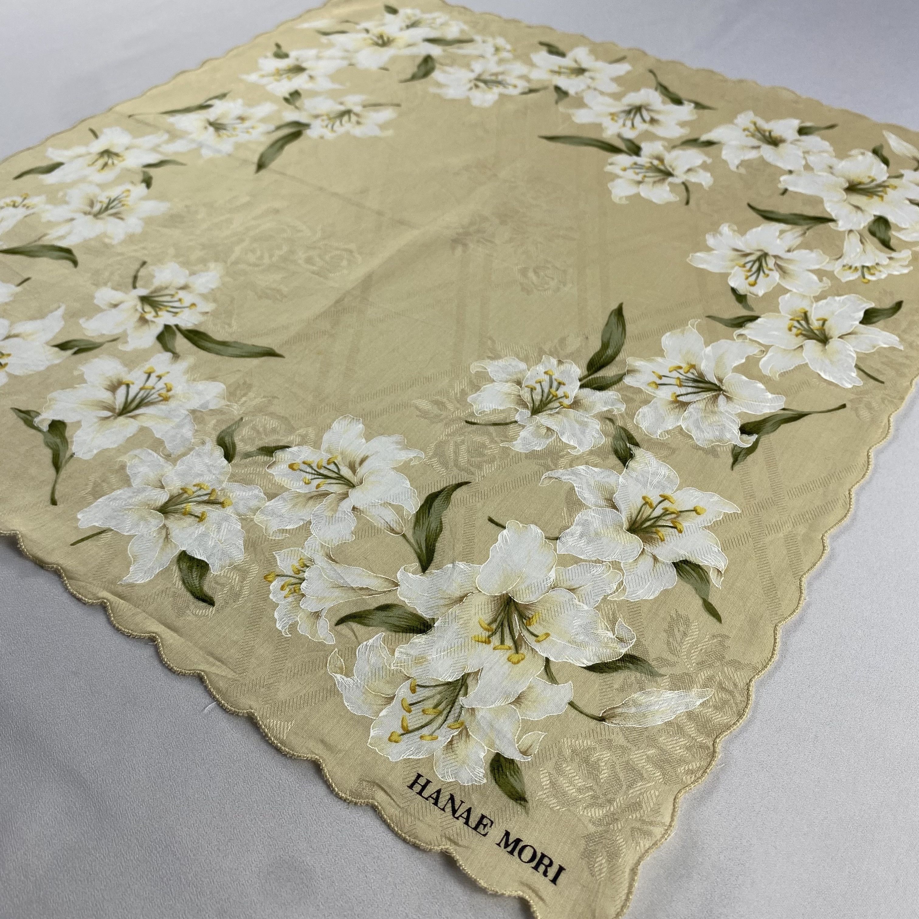 Hanae Mori × Vintage Hanae Mori Bandana/ Handkerchief / Neckerchief-P1261 Size ONE SIZE - 2 Thumbnail