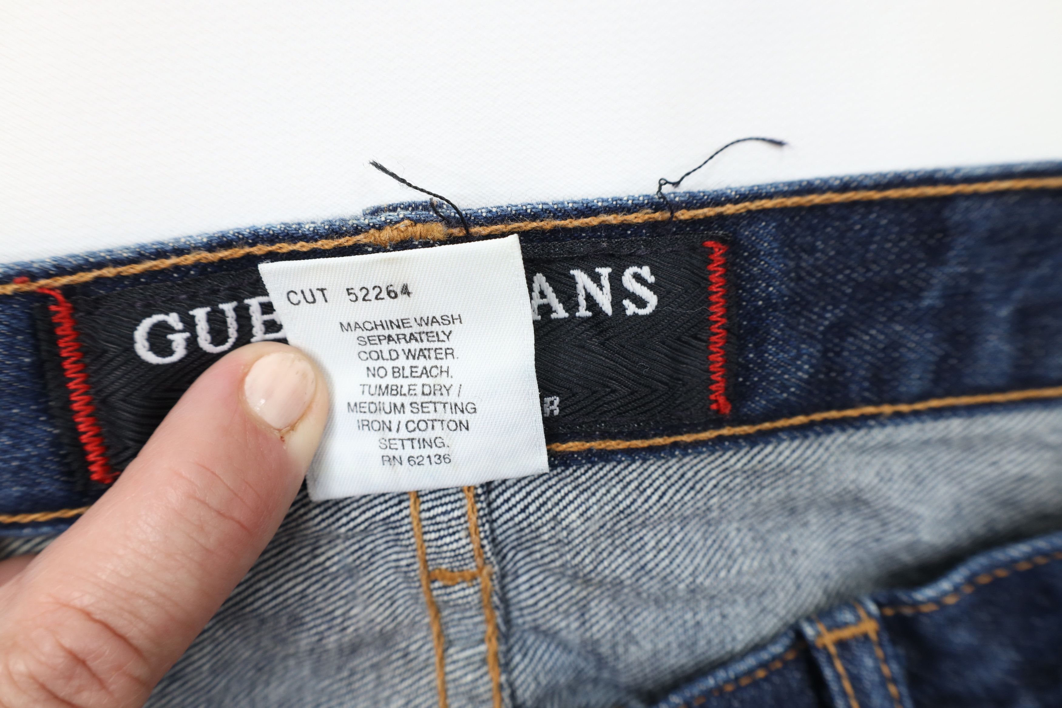 Guess Vintage 90s Guess Low Rider Straight Leg Denim Jeans USA Size US 31 - 9 Thumbnail