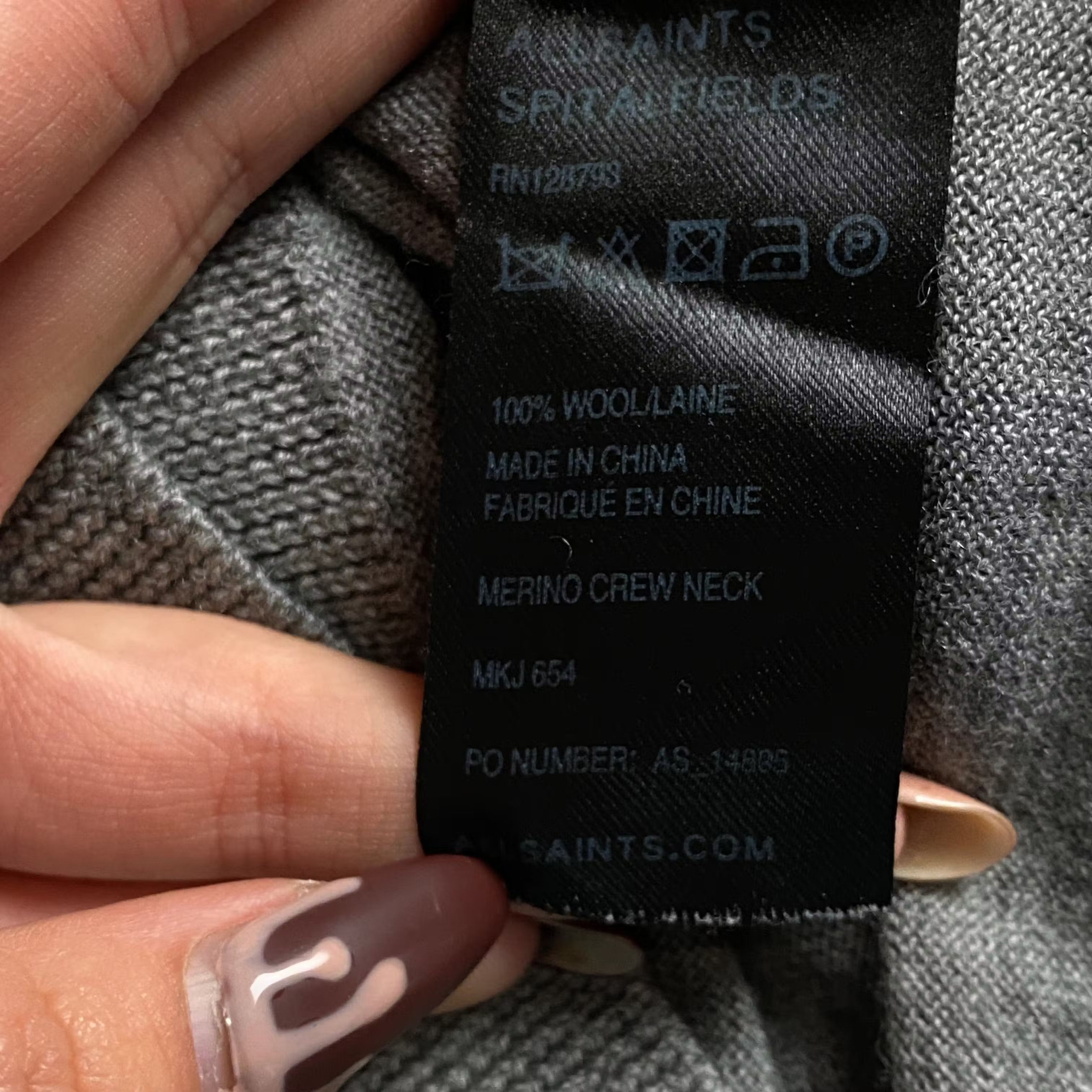 Allsaints Mens Jumper Allsaints Size M Size US M / EU 48-50 / 2 - 5 Thumbnail