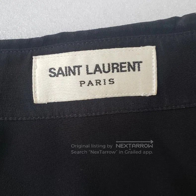 Saint Laurent Paris SAINT LAURENT 14FW Silk Black Shirt. Size XS / US 0-2 / IT 36-38 - 3 Thumbnail