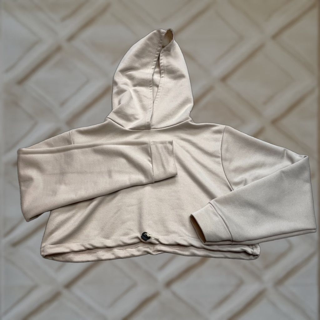 Boohoo Boohoo Cropped Hoodie Sweatshirt Womens 12 Beige Pullover Polyester Long Sleeve Shirt Womens 12 Beige Pullover Hoodie Sweatshirt Boohoo Size XL / US 12-14 / IT 48-50 - 1 Thumbnail