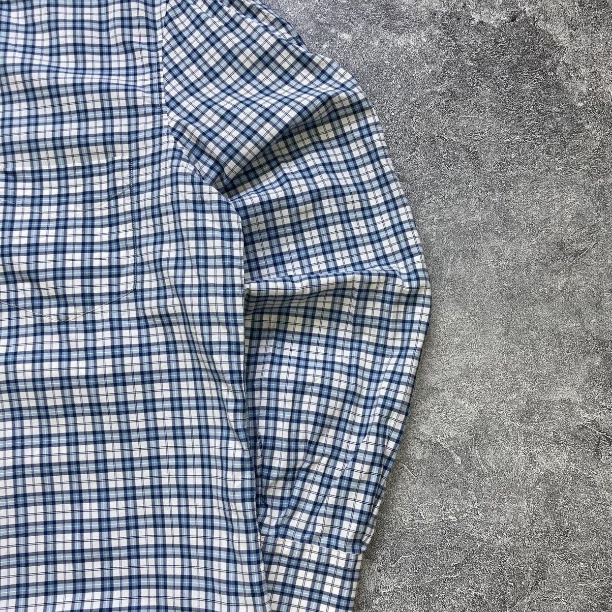 Brunello Cucinelli Vintage Brunello Cucinelli Checked Oxford Long Sleeve Shirt Size US L / EU 52-54 / 3 - 2 Thumbnail