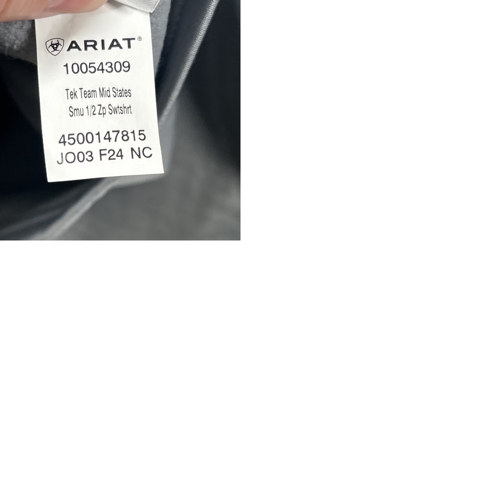 Ariat Ariat Tek Sweatshirt Mens XXL Gray Quarter Zip Pullover Performance Stretch Size US XXL / EU 58 / 5 - 9 Thumbnail