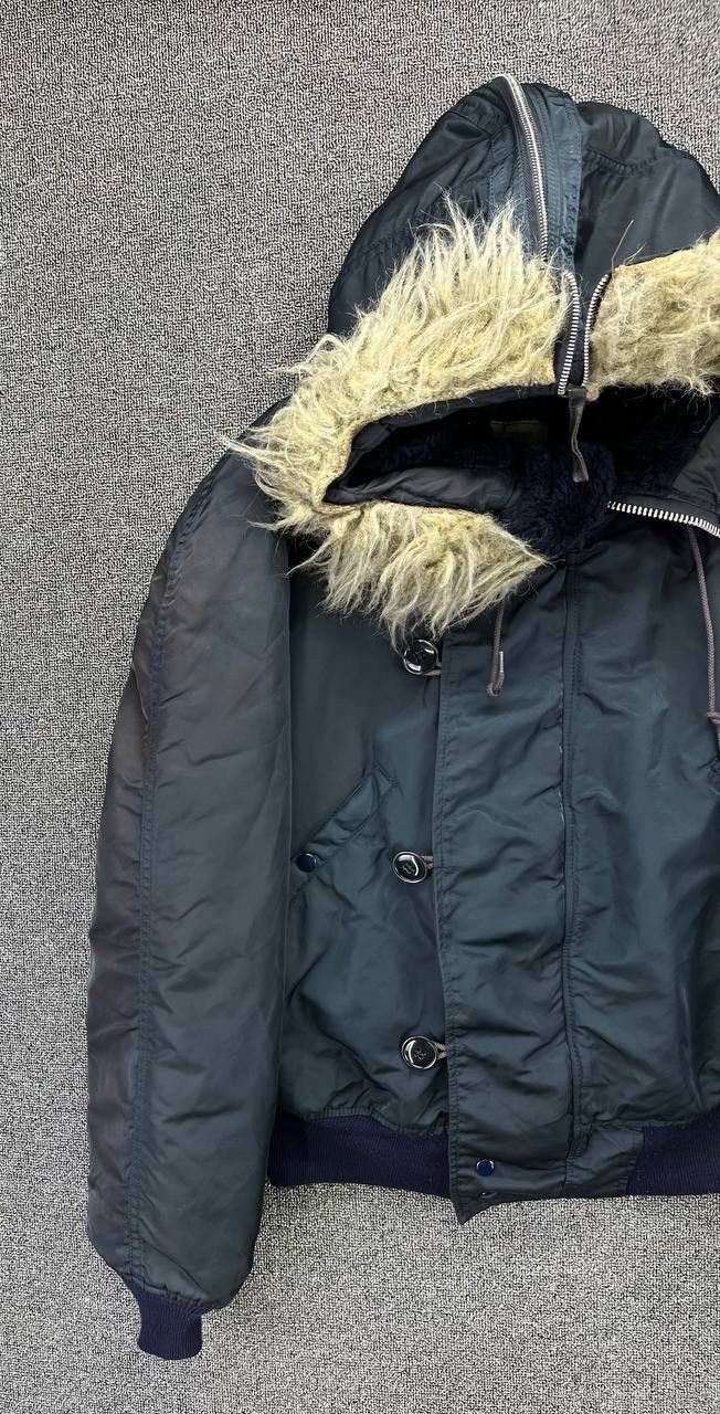 Alpha Industries Vintage Alpha Industries N-2B Attached Hood Flight Jacket Size US L / EU 52-54 / 3 - 3 Thumbnail