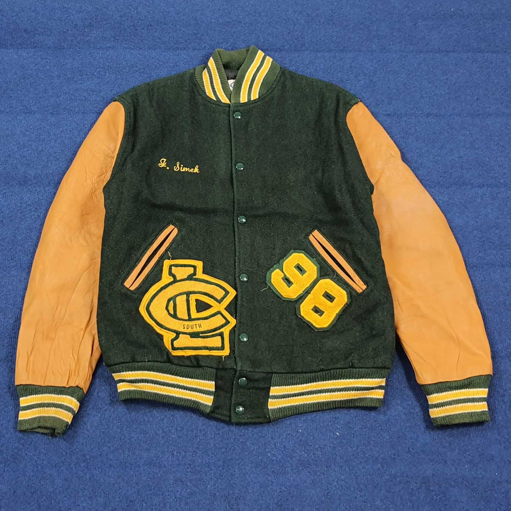 NEFF Vintage Neff Crystal Lake South Varsity Jacket C304N7 Size US M / EU 48-50 / 2 - 1 Thumbnail
