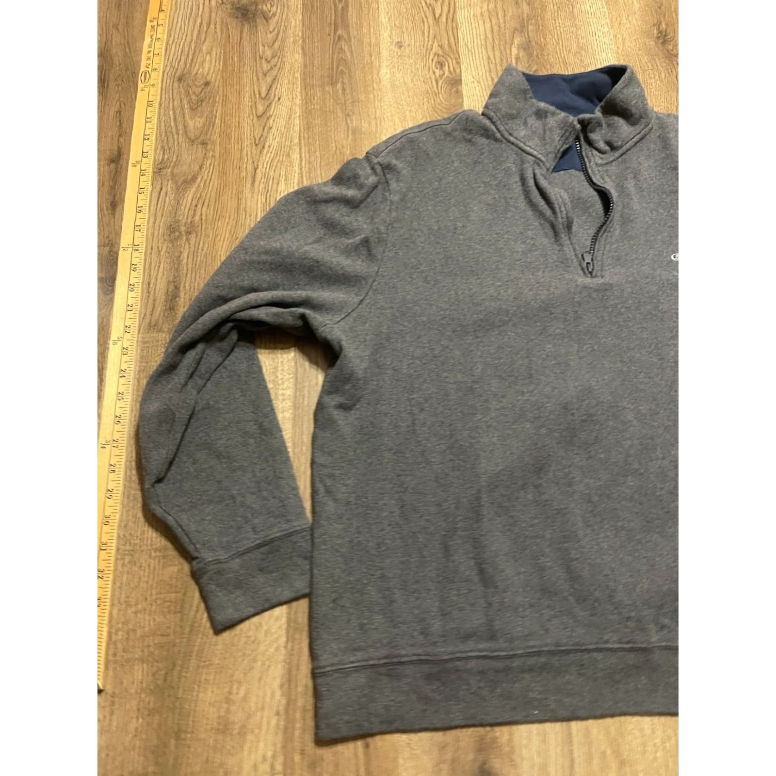 Vineyard Vines Vineyard Vines Sweater Mens Large Gray 1/4 Zip Pullover Size US L / EU 52-54 / 3 - 3 Thumbnail