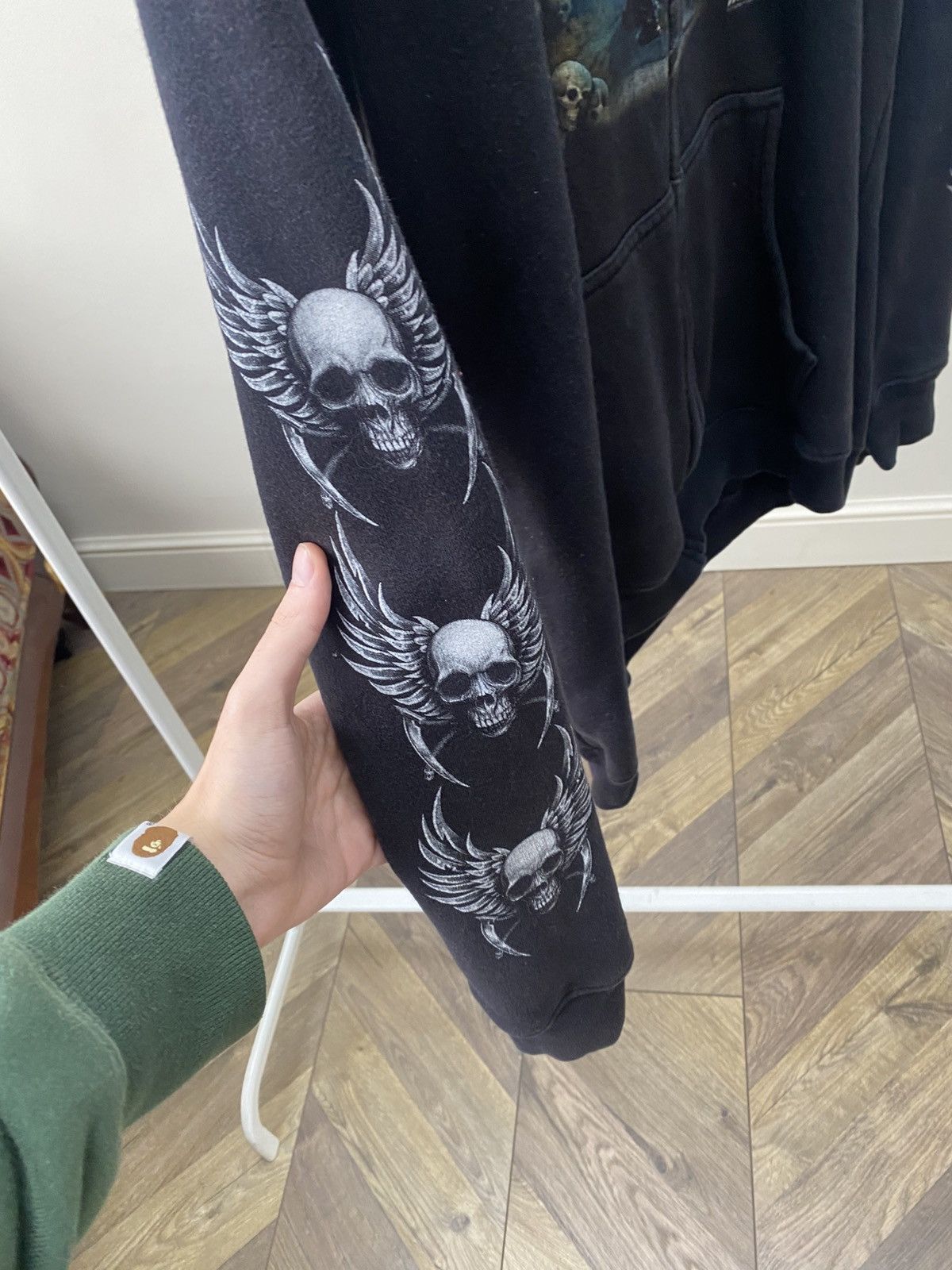 Other Vintage Wild Overprinted Hoodie Skull Size US XL / EU 56 / 4 - 6 Thumbnail