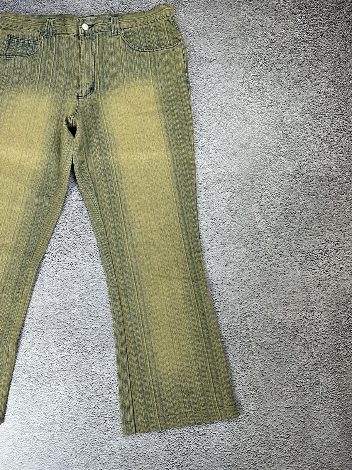 Other Diesel Style Vintage Stripe Flared Jeans Washed Y2K Faded Sk Size US 36 / EU 52 - 8 Thumbnail