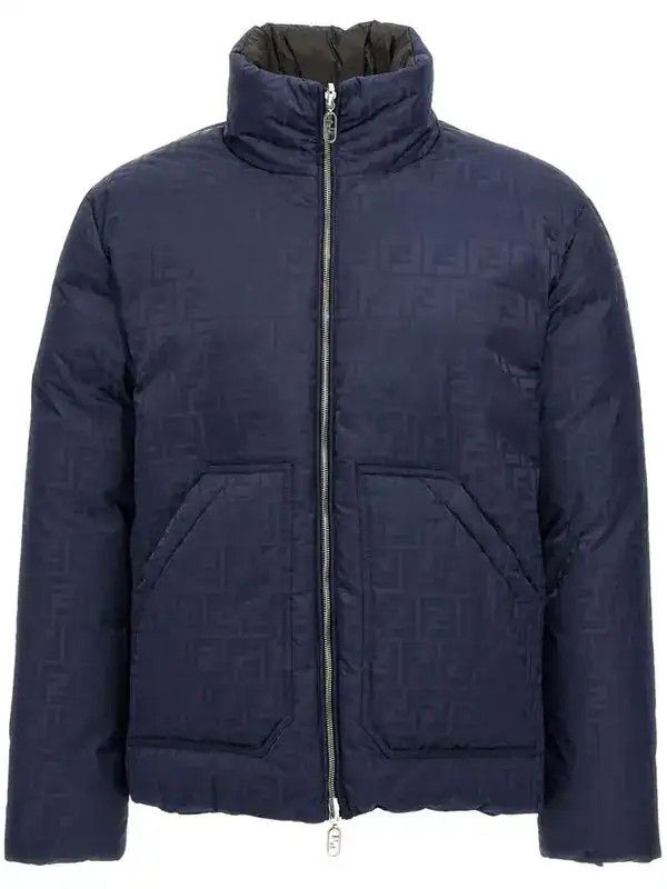 Fendi o1B3y1r0526 Puffer Jacket in Midnight Blue Size US XL / EU 56 / 4 - 1 Thumbnail