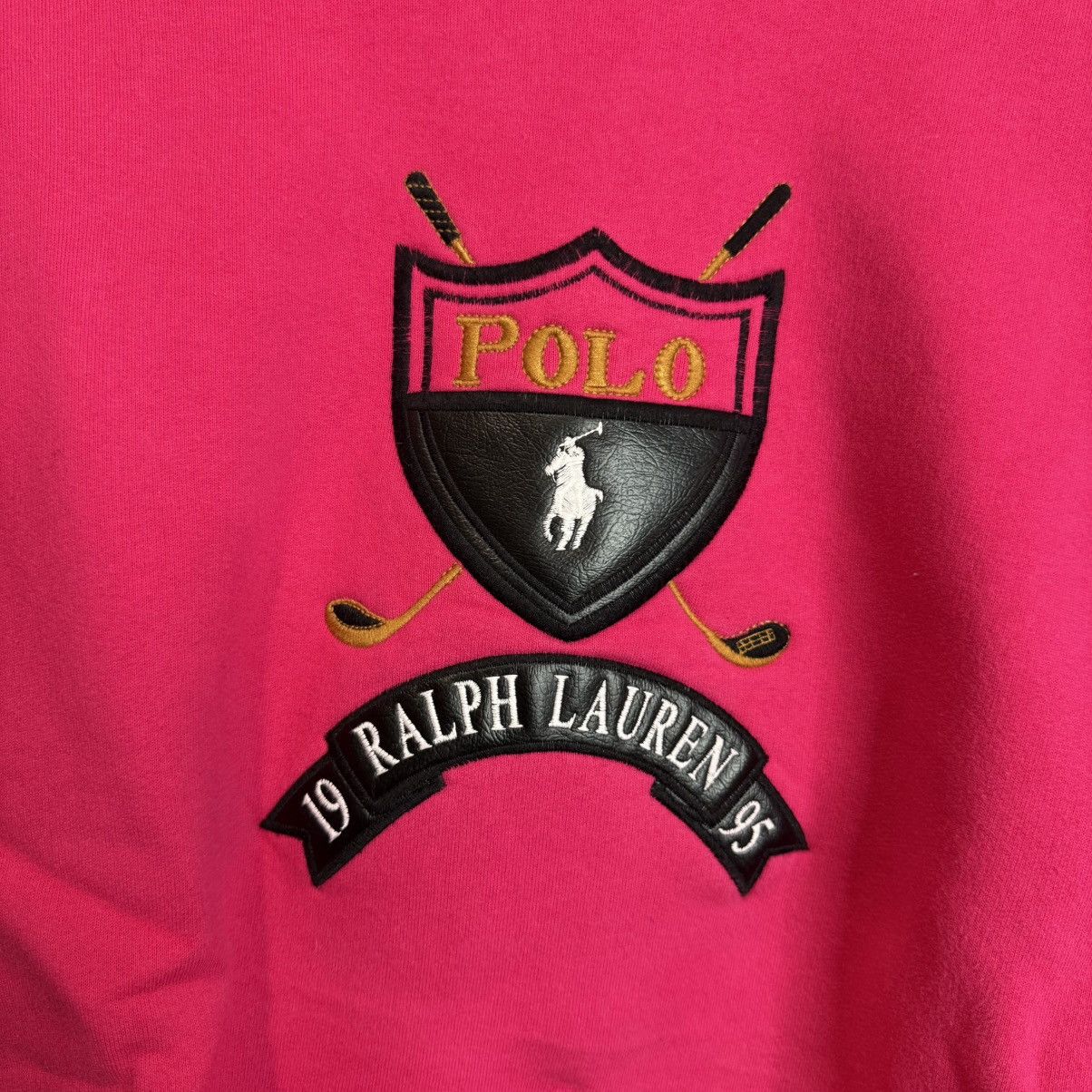 Polo Ralph Lauren Vintage 90’s Polo Ralph Lauren 1995 Crewneck Leather Patch Size US XL / EU 56 / 4 - 2 Thumbnail