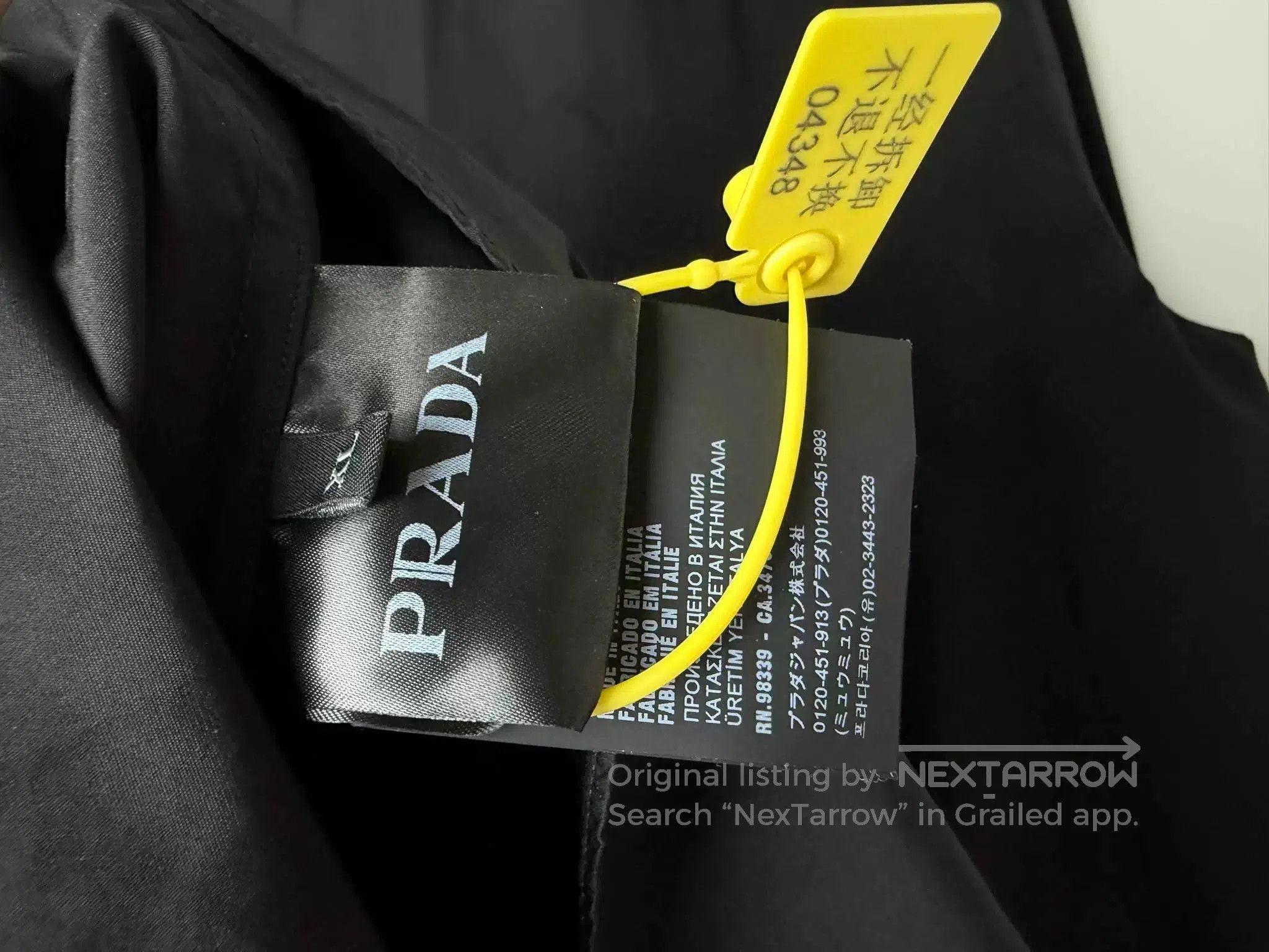 Prada Prada SS24 Triangle Logo Long. Size US XL / EU 56 / 4 - 7 Thumbnail