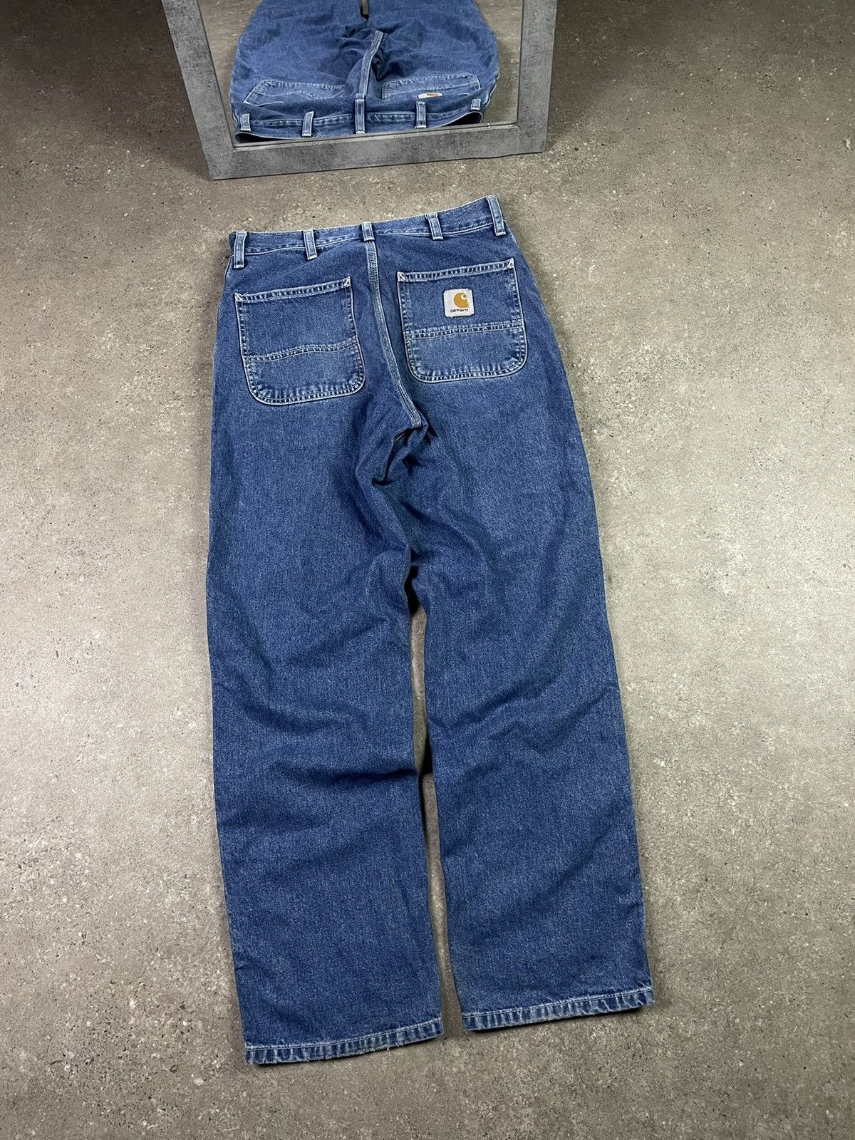 Carhartt × Vintage Vintage Carhartt Single Knee Denim Work Pants Size US 27 - 1 Thumbnail